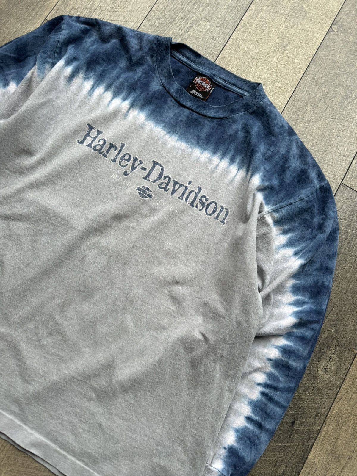 Vintage Vintage 90s Harley Davidson Tie Dye Longsleeve Tee Large Size US L / EU 52-54 / 3 - 2 Thumbnail