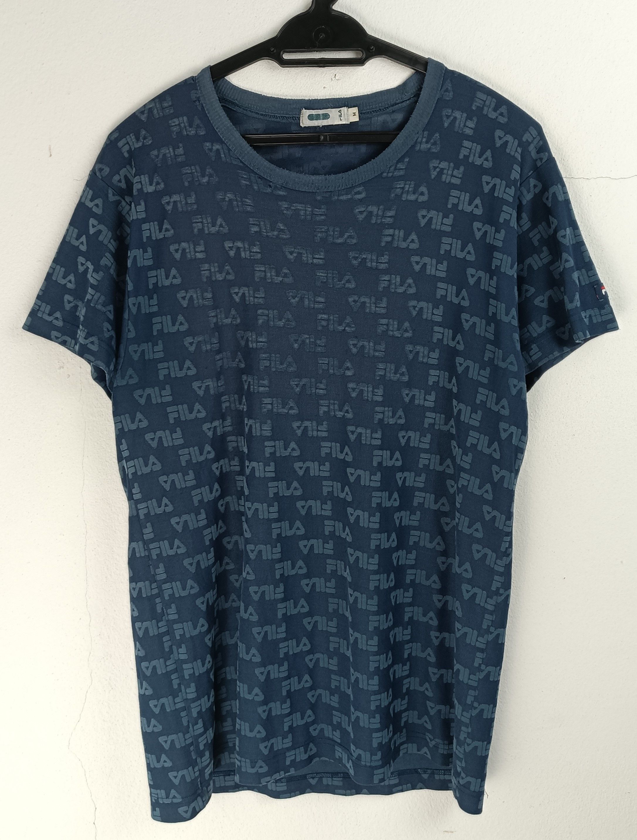 Fila THRASH FADED VINTAGE FILA MONOGRAM TEE Y2K Size US M / EU 48-50 / 2 - 3 Thumbnail