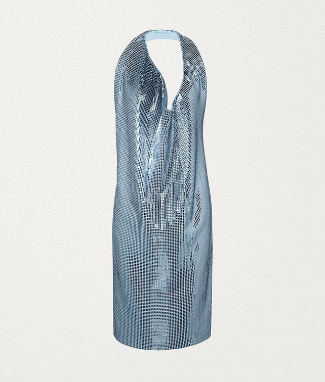 Bottega Veneta o1y0725 Mini Dress in Sky Blue Size XS / US 0-2 / IT 36-38 - 1 Thumbnail