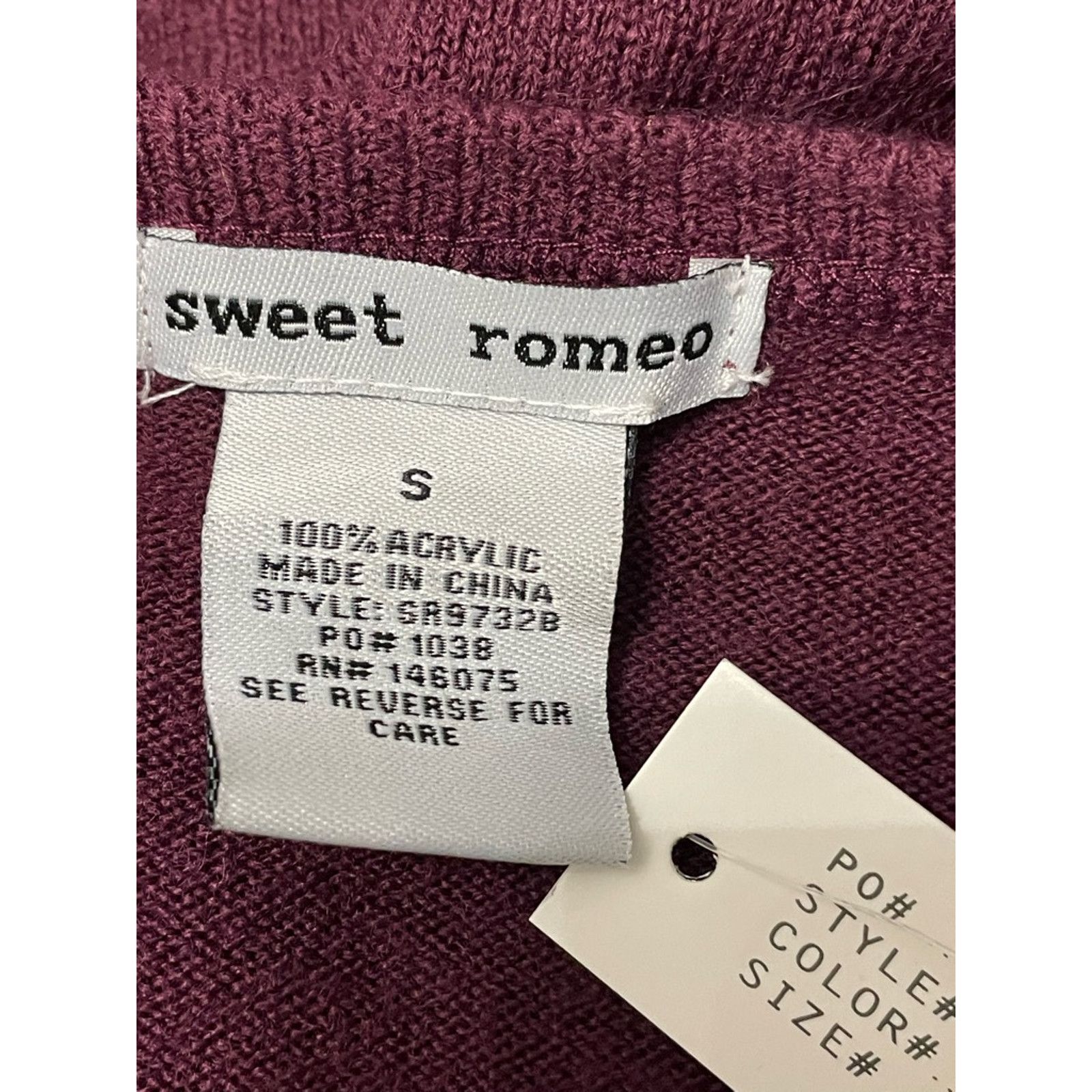 Other Sweet Romeo Sweater Long Sleeve Tight Knit Purple Women's S Size S / US 4 / IT 40 - 9 Thumbnail