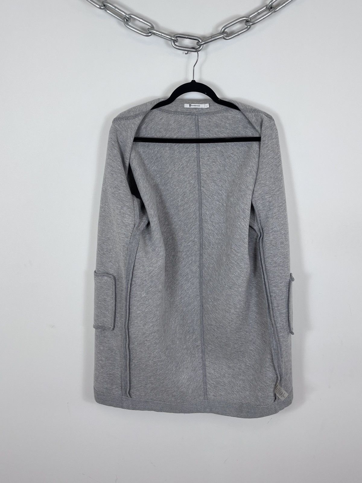 T by Alexander Wang T Alexander Wang Women’s Grey Long Sleeve Cardigan Sweater Size XS / US 0-2 / IT 36-38 - 13 Thumbnail