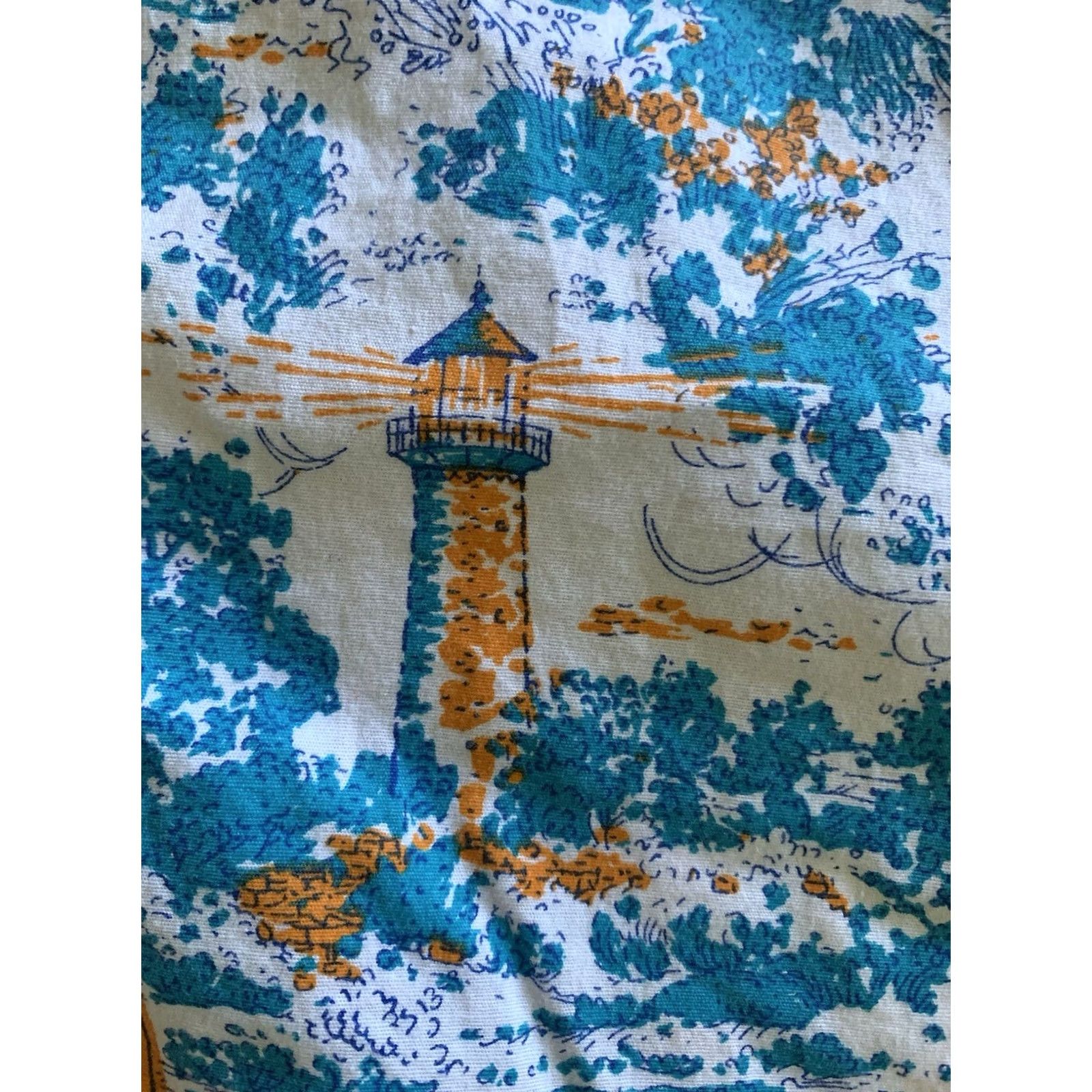 Nautica Columbia Shirts Men Large Multicolor AOP Lighthouse Sailboat Fish Nautical Lot Of 2 Size US L / EU 52-54 / 3 - 7 Thumbnail