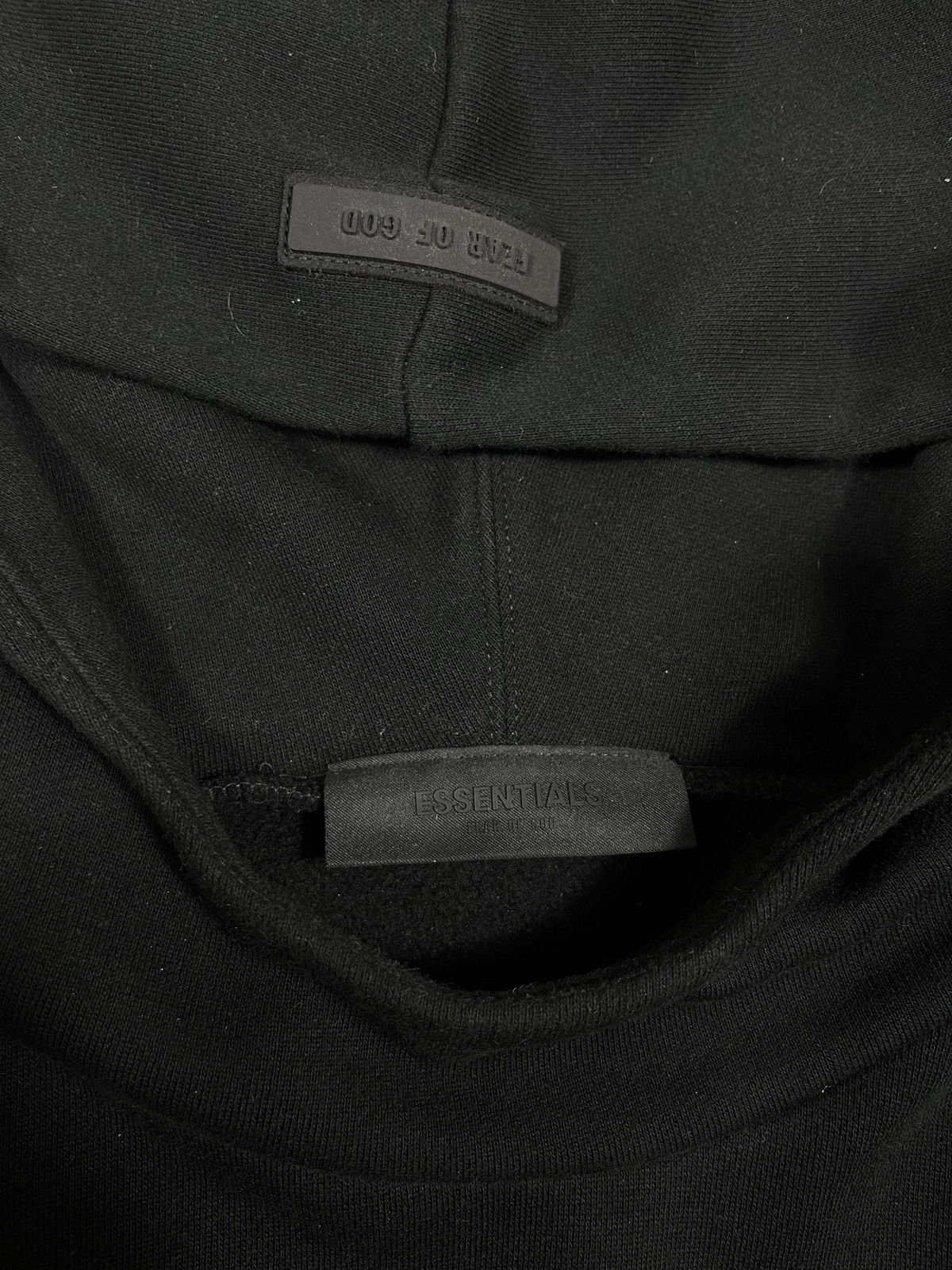 Essentials Essentials Fear Of God Boxy Hoodie Jet Black Y2k Size US M / EU 48-50 / 2 - 8 Thumbnail