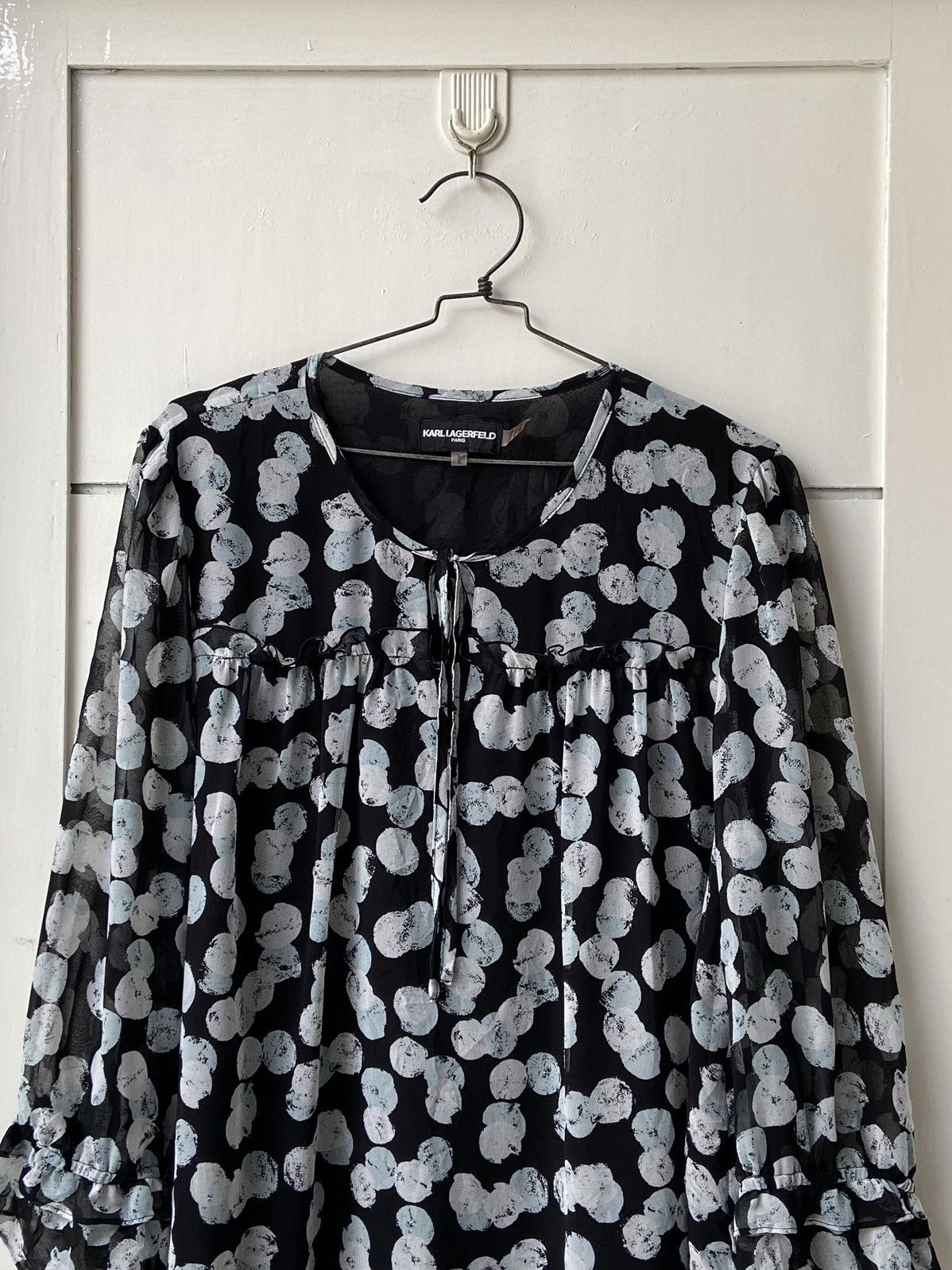 Karl Lagerfeld KARL LAGERFELD Motive Blouse Size S / US 4 / IT 40 - 11 Thumbnail