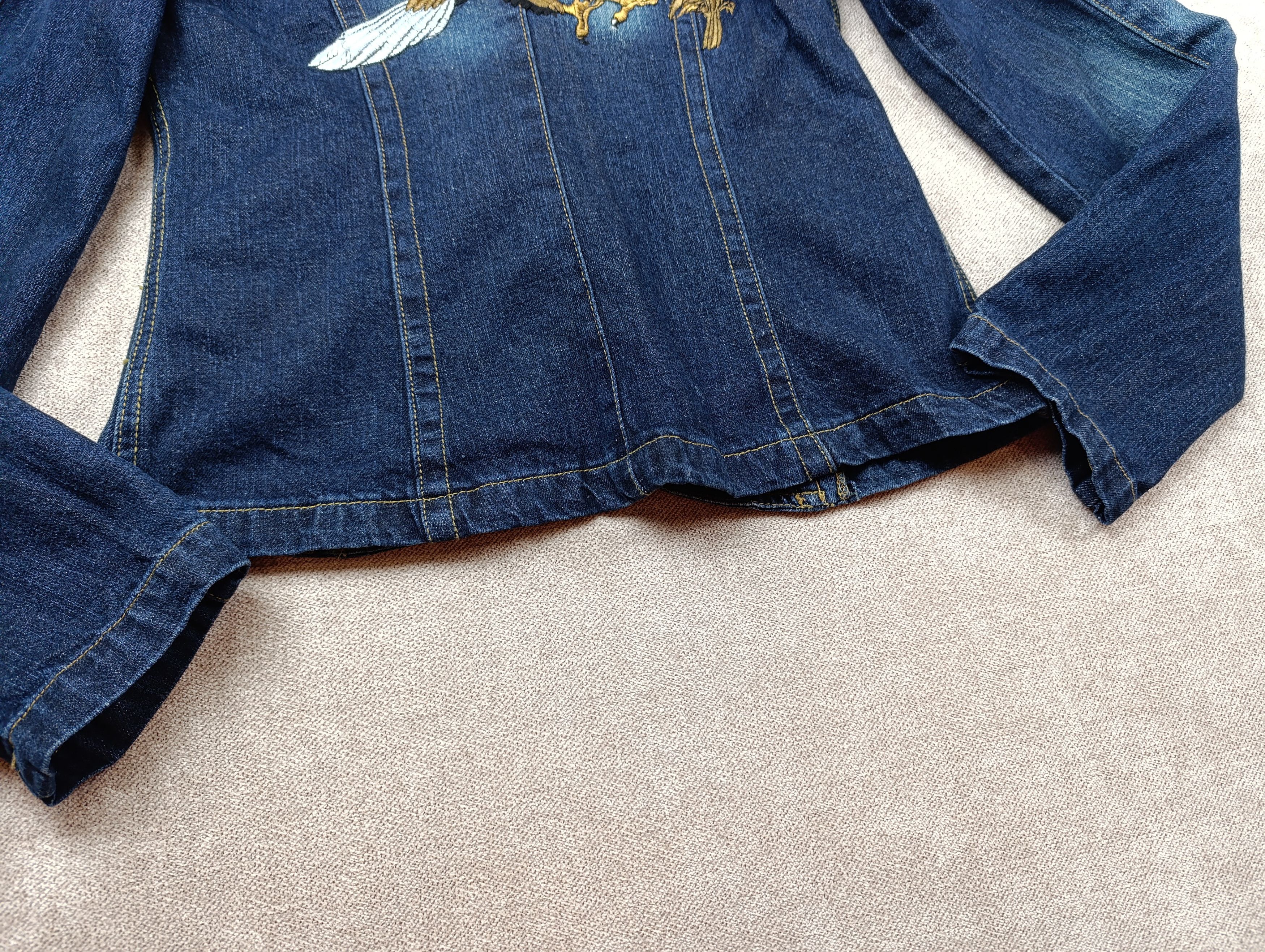 Victoria Beckham VICTORIA BECKHAM FOR ROCK REPUBLIC DENIM JACKET BLAZER EAGLE Size S / US 4 / IT 40 - 15 Thumbnail
