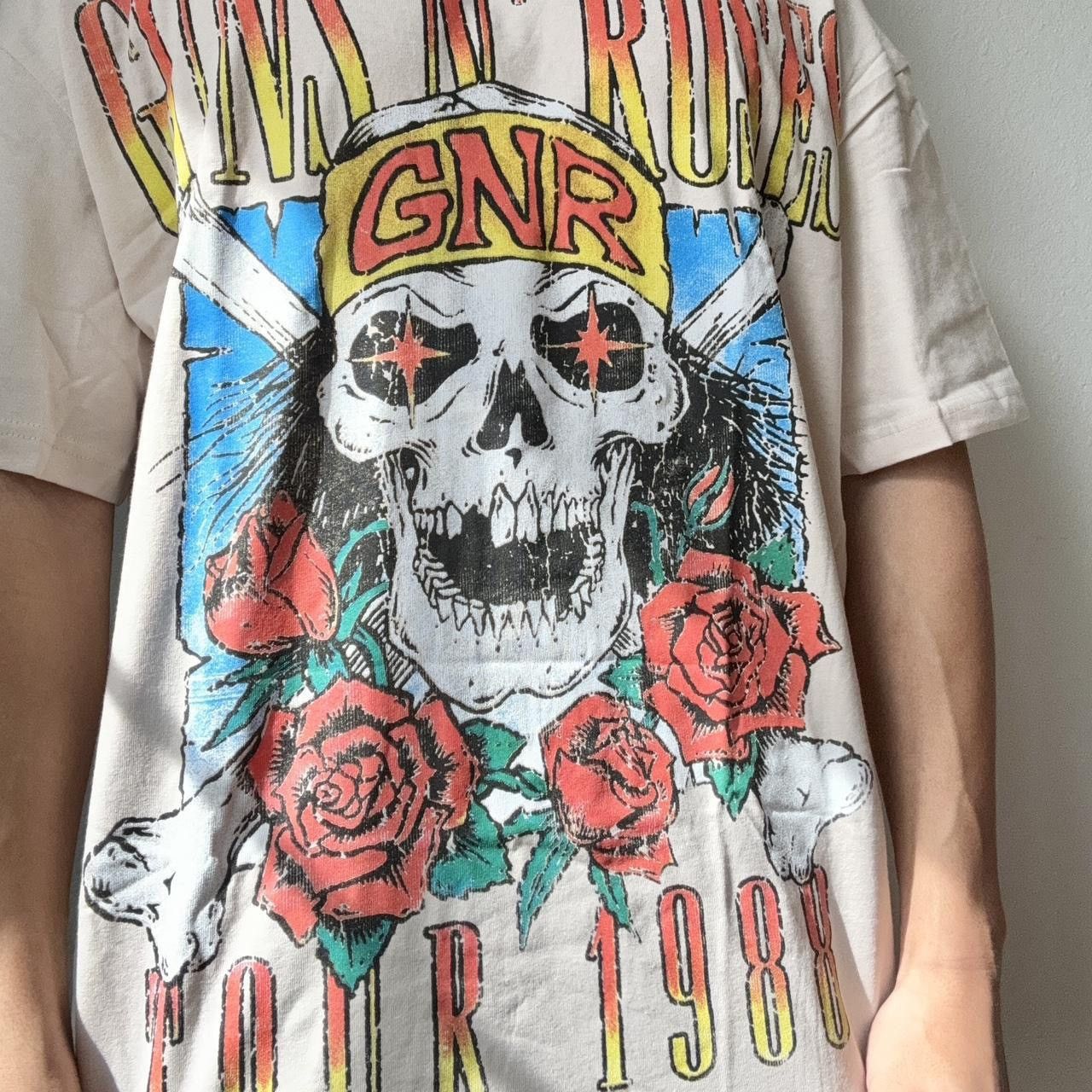 Band Tees × Guns N' Roses Guns N Roses Band Graphics Cream Tee Shirt Size US L / EU 52-54 / 3 - 4 Thumbnail