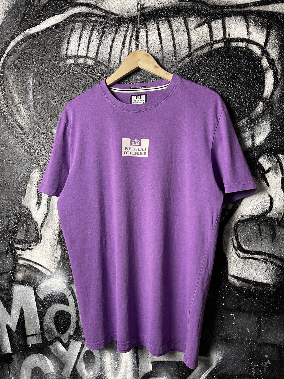 Weekend Offender Weekend Offender Casual Box Logo Purple T-Shirt Men’s Size Large Size US L / EU 52-54 / 3 - 1 Thumbnail