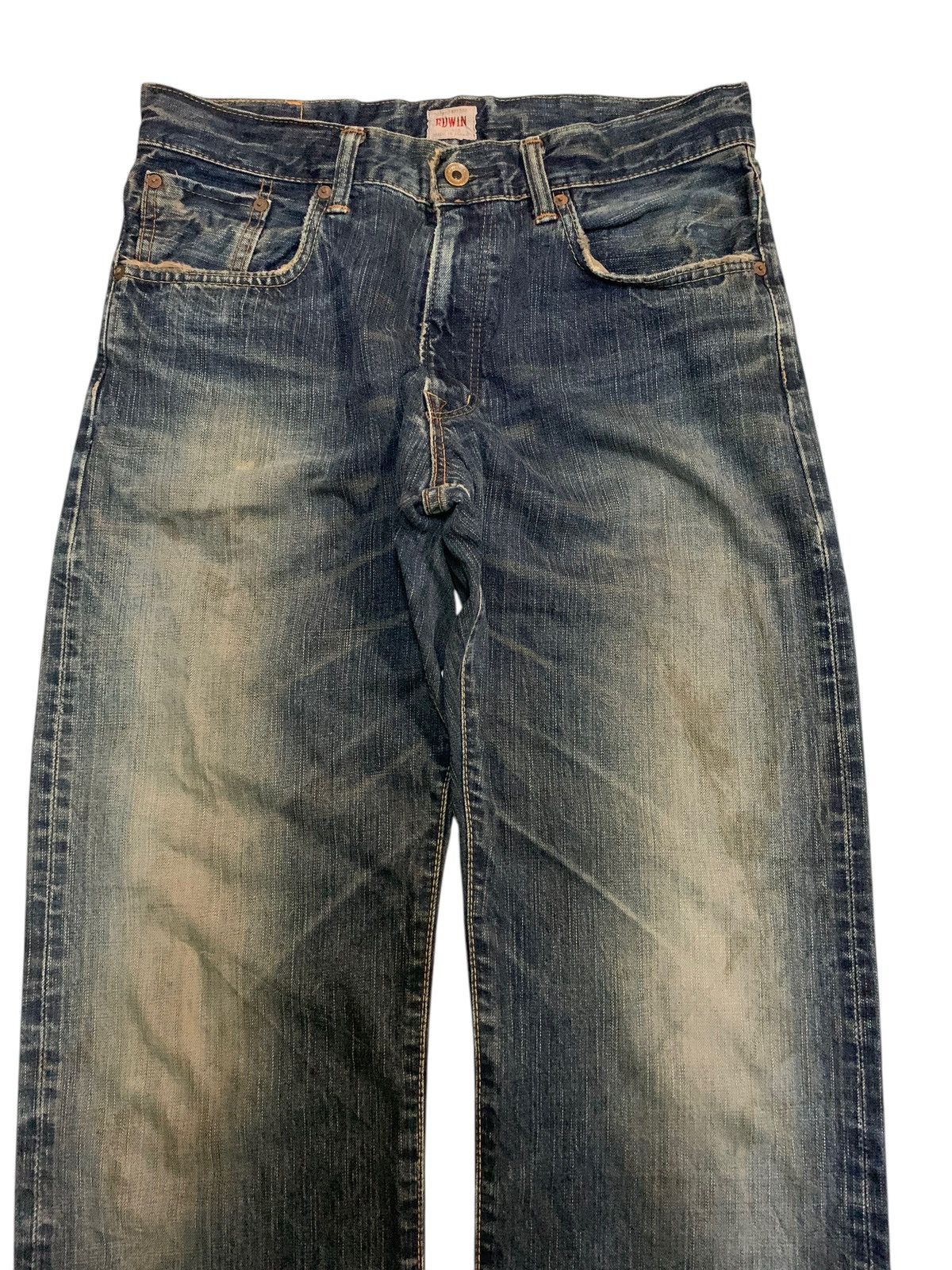 Edwin × If Six Was Nine × Kapital VINTAGE EDWIN 505Z SELVEDGE RUSTY JAPANASE DISTRESSED DENIM Size US 32 / EU 48 - 6 Thumbnail
