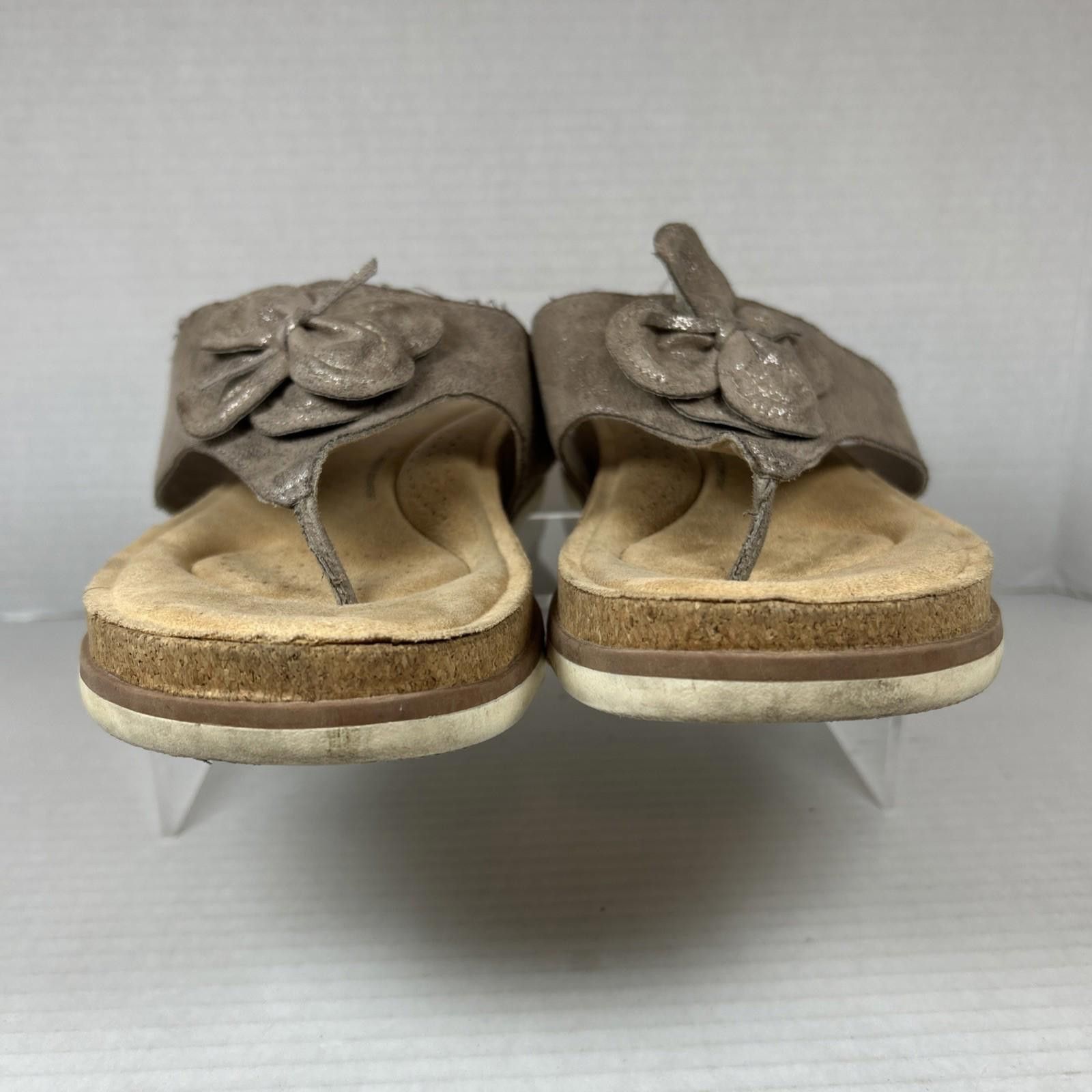 Clarks CLARKS Collec Brynn Madi Flat Taupe Metallic Slip-On Sz 9 Size US 9 / IT 39 - 5 Thumbnail