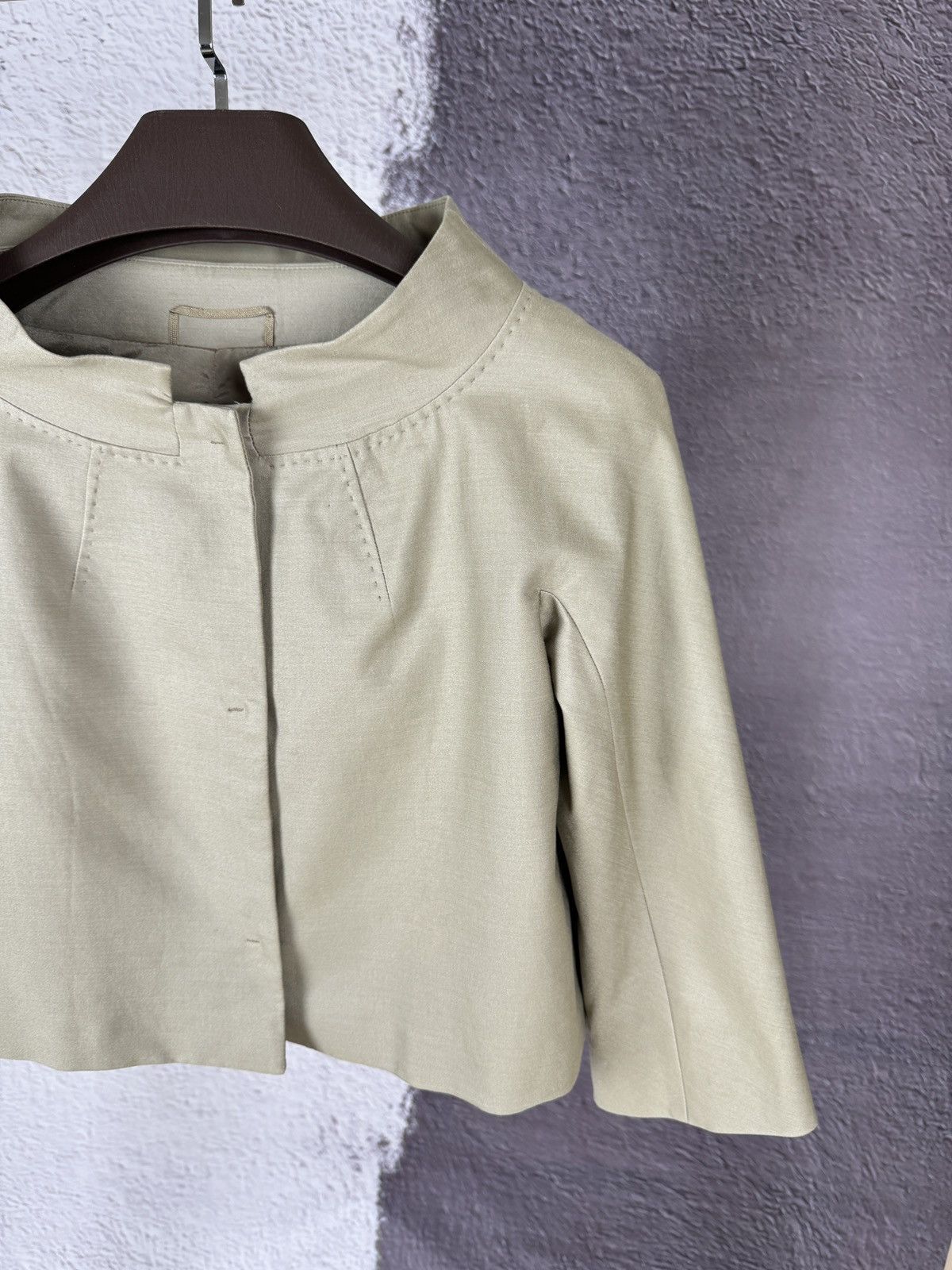 Max Mara Max Mara Studio red label cotton silk short jacket Size M / US 6-8 / IT 42-44 - 3 Thumbnail