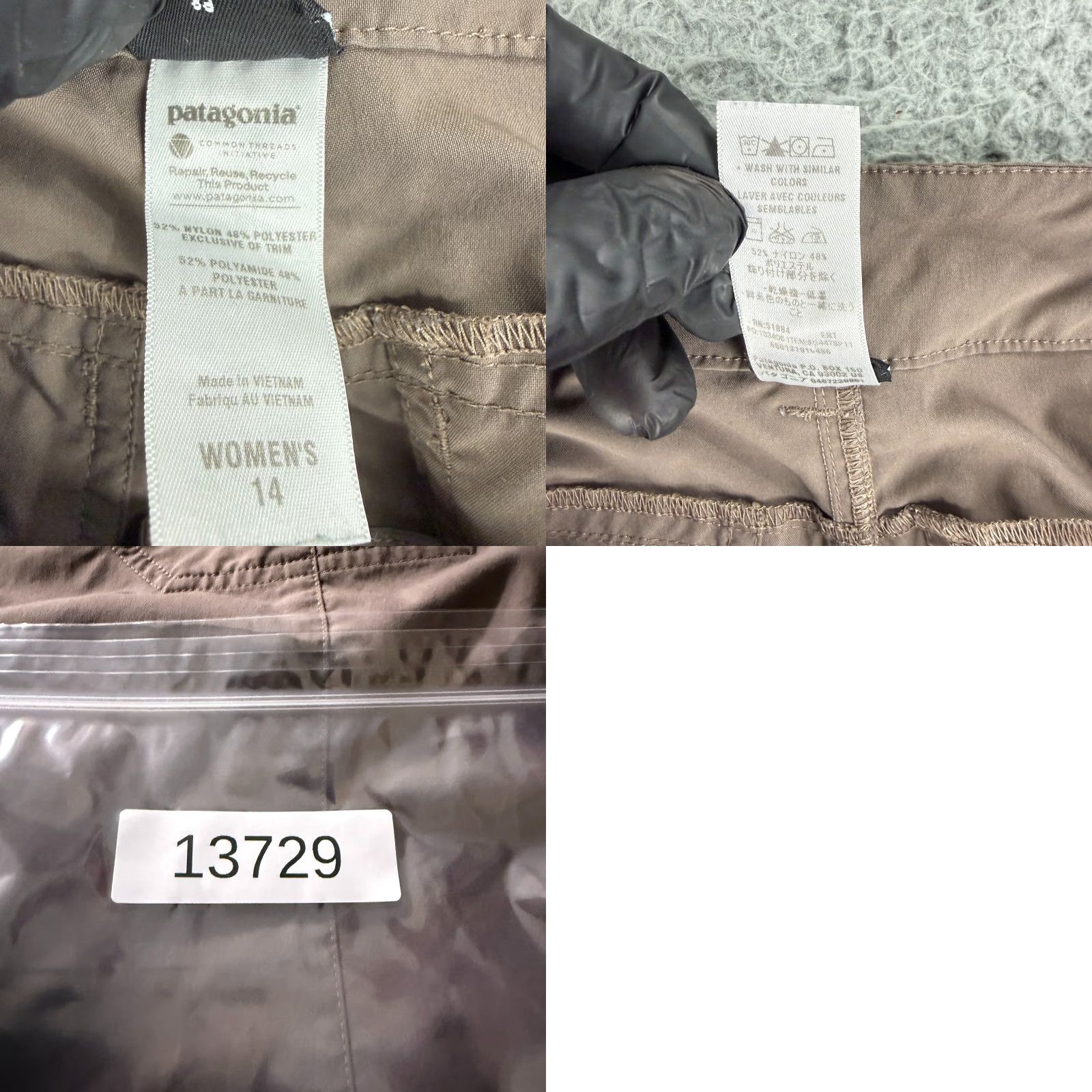Patagonia Patagonia Pants Womens Size 14 Brown Straight Leg Lightweight Outdoor Hiking Size 36" / US 14 / IT 50 - 10 Thumbnail