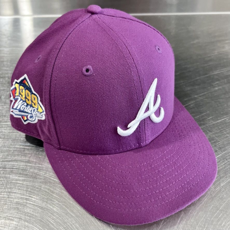 Hat Club Atlanta Braves 1999 WS Patch New Era Jae Tips Hat Club 7 1/4 Size ONE SIZE - 1 Thumbnail