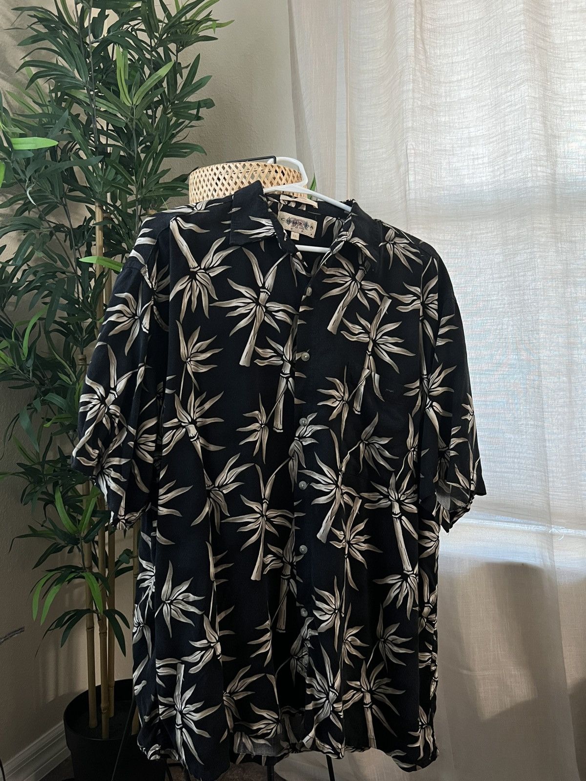 Campia Moda × Vintage Vintage Bamboo Button Down Size US XL / EU 56 / 4 - 1 Thumbnail