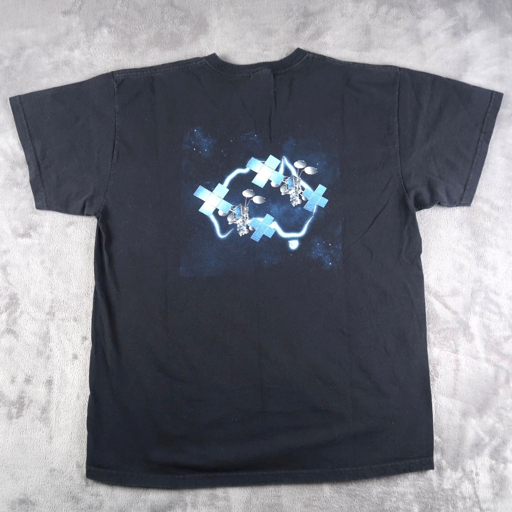 Vintage VINTAGE SSL NBNCo T-Shirt Men's XL XLarge Satellite Communications Promo Y2K Shirt Mens Black Cotton Graphic Print Short Sleeve Crew Neck Logo Size US XL / EU 56 / 4 - 2 Thumbnail