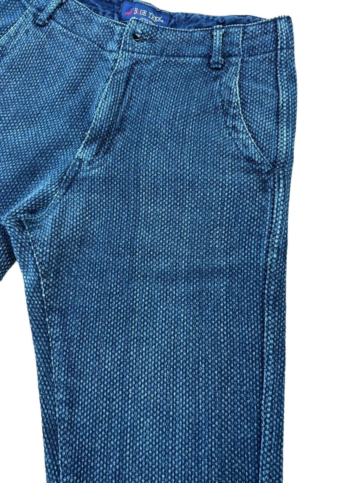 Indigo Blue Trick Japan Fade Indigo Kendo Sashiko Chinos Pant Size US 29 - 9 Thumbnail