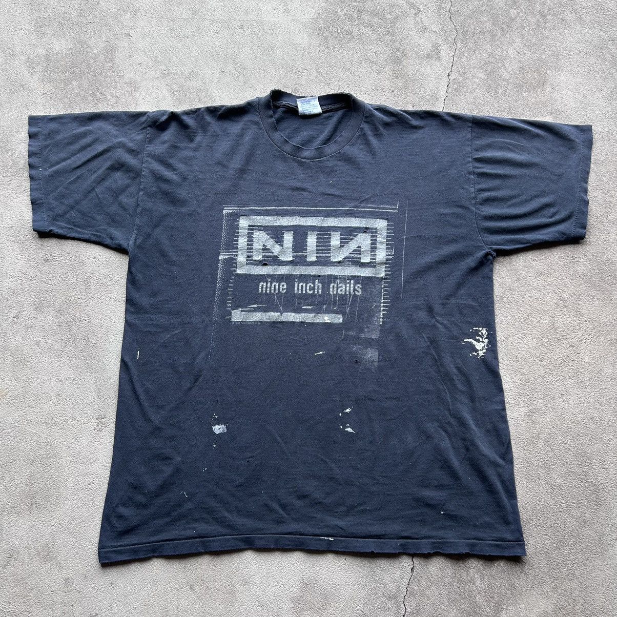 Vintage RARE Vintage 90s Fist Fuck Nine Inch Nails Band Tee | Grailed