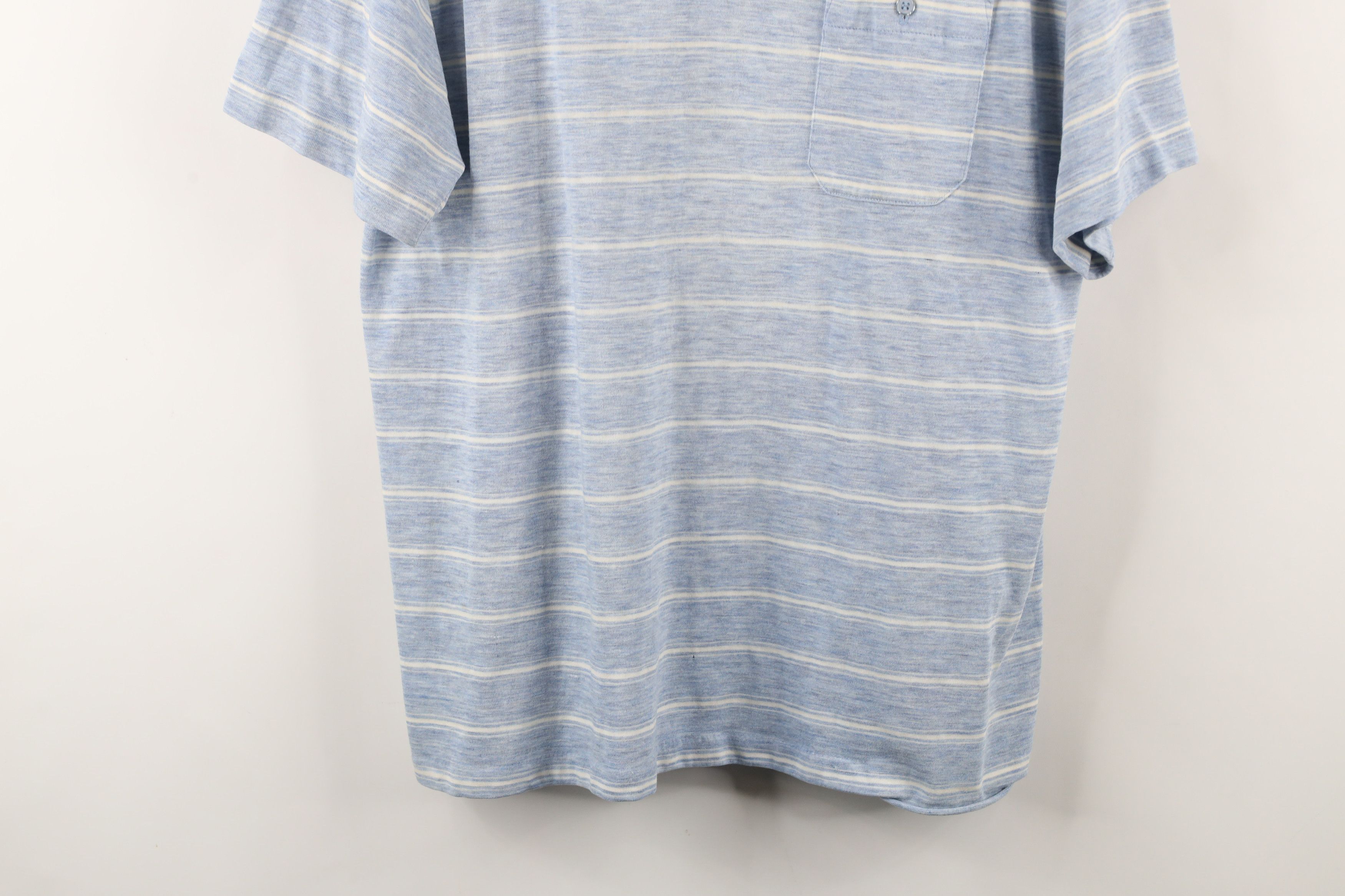 Vintage Vintage 70s Streetwear Striped Knit Collared Polo Shirt USA Size US XL / EU 56 / 4 - 3 Thumbnail