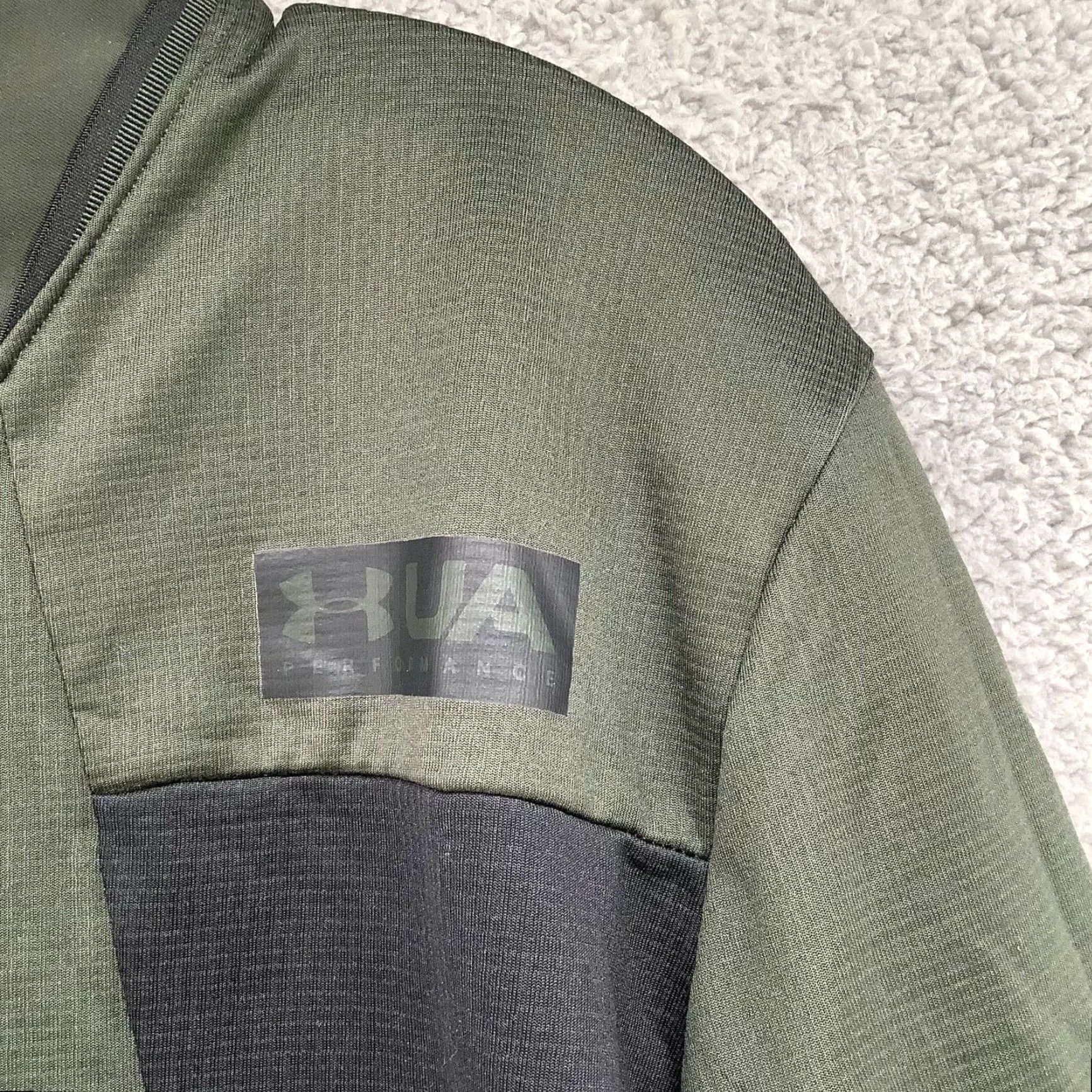 Under Armour Under Armour Sweatshirt Pullover Mens L Zip Army Green Fleece Lined 1/2 Zip Sport Gym Training Size US L / EU 52-54 / 3 - 4 Thumbnail