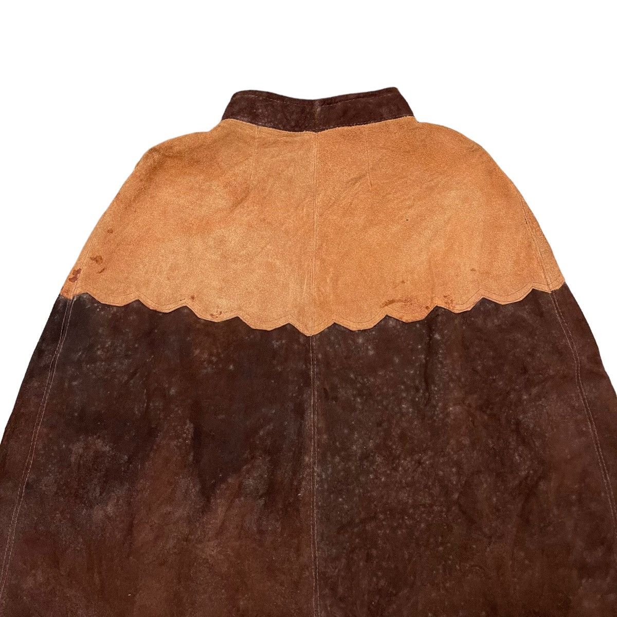 Native × Vintage RARE Vintage Genuine Leather Zipper Poncho Size L / US 10 / IT 46 - 11 Thumbnail