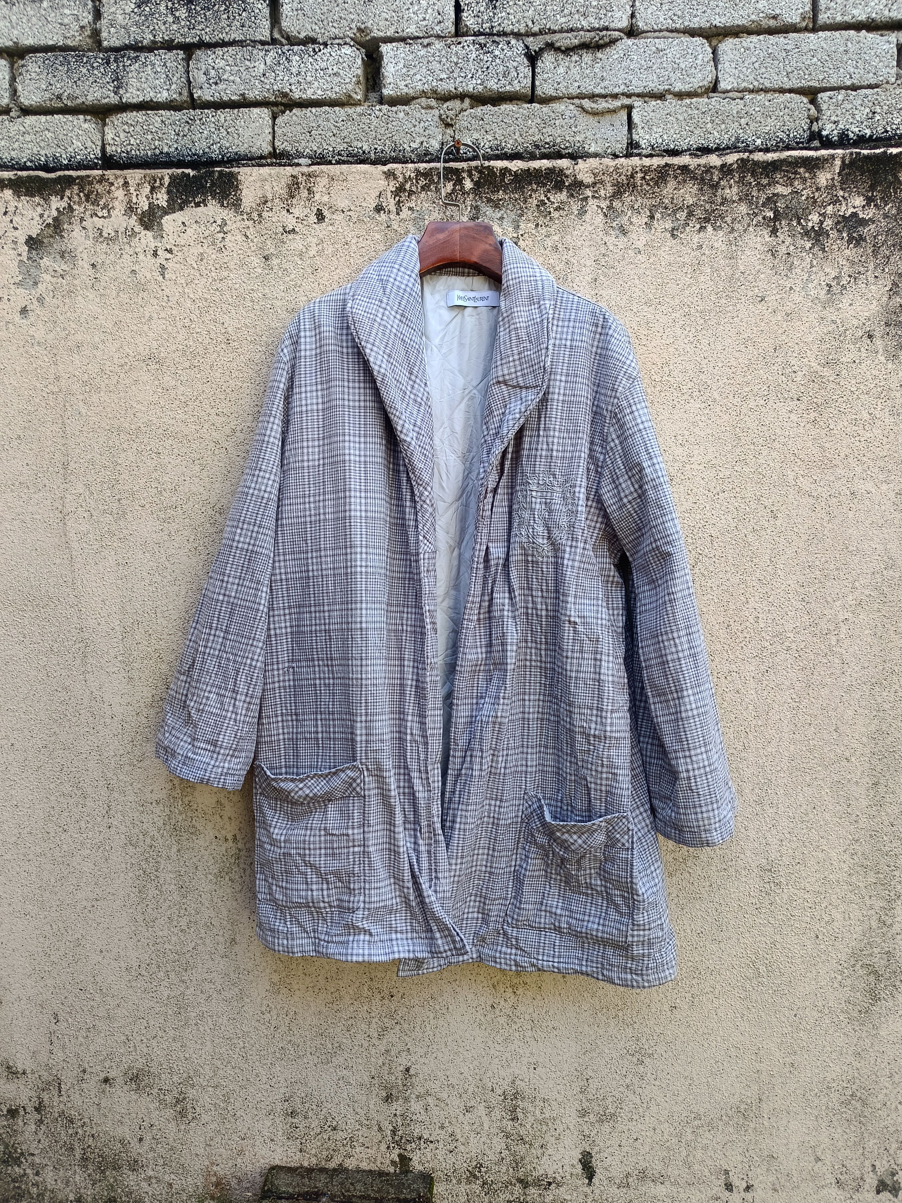 Vintage × Yves Saint Laurent VINTAGE YVES SAINT LAURENT PYJAMAS CHECKERED Size US M / EU 48-50 / 2 - 1 Thumbnail