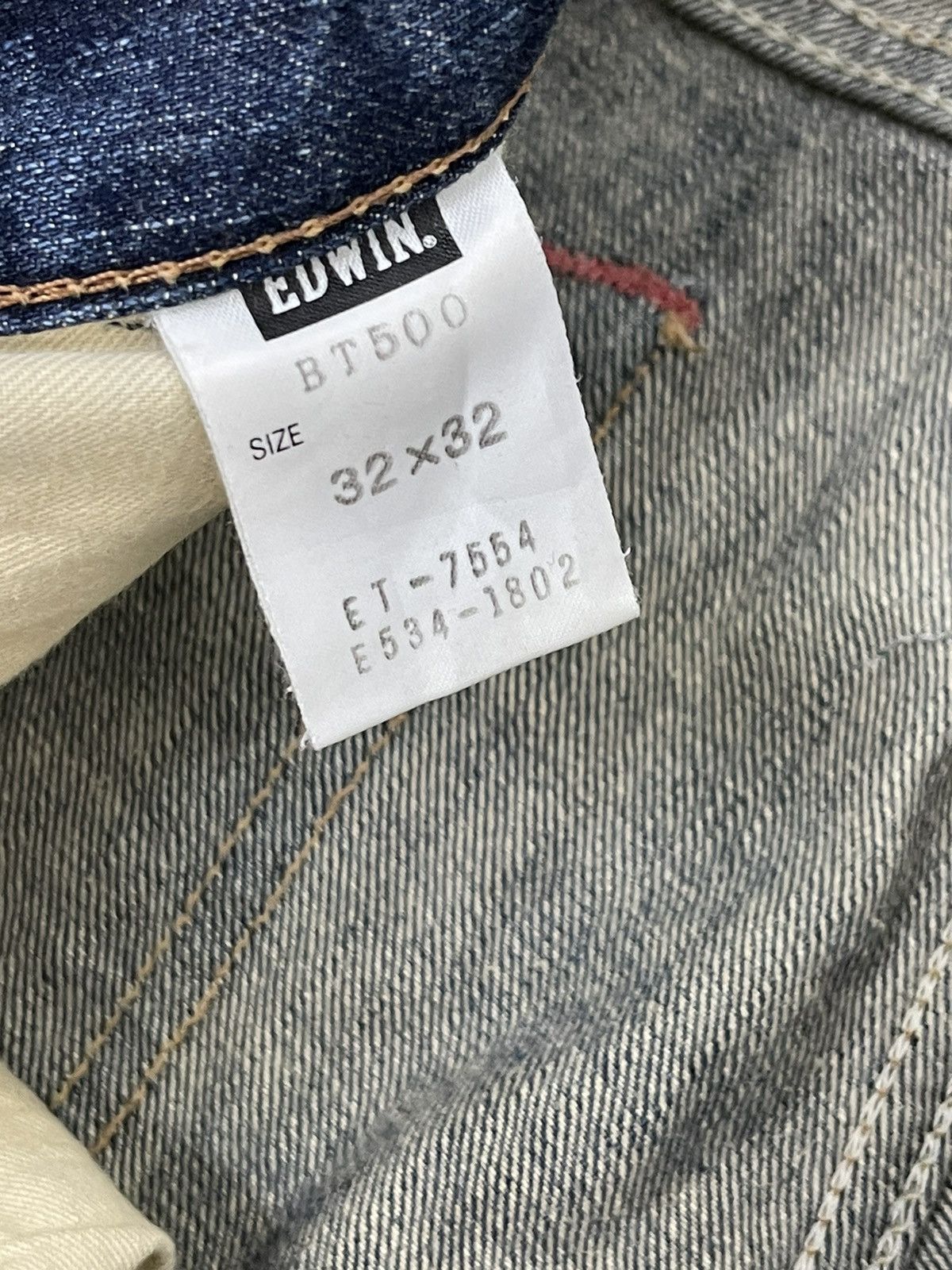 Edwin Flare Jeans Edwin Japan Faded Distress Boot Cut 8🟦0 Size US 35 - 18 Thumbnail
