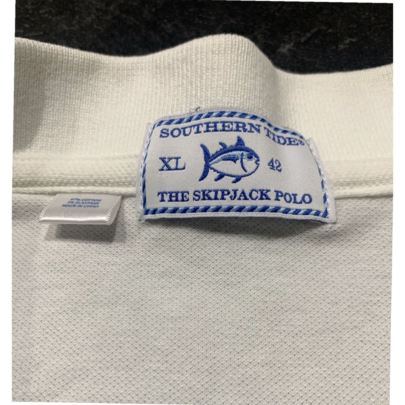 Southern Tide Mississippi State University Mens Polo Shirt Extra Large XL White Size US XL / EU 56 / 4 - 4 Thumbnail