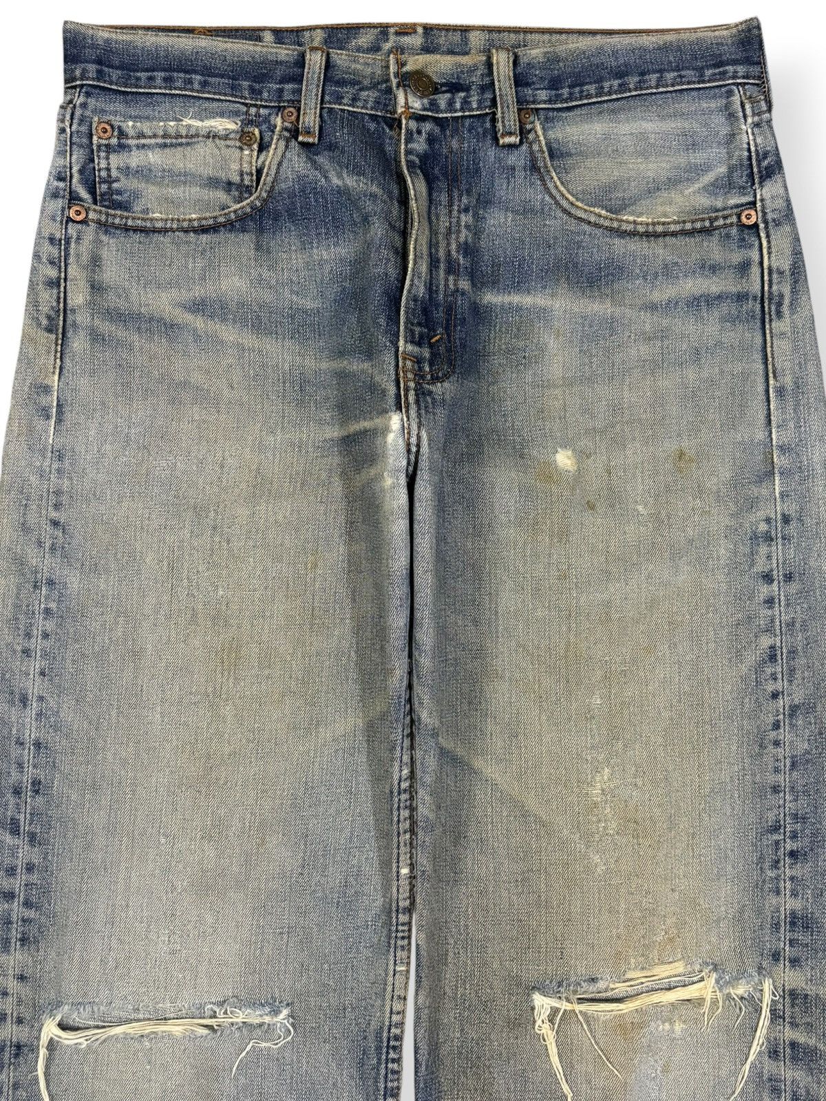 Levi's Vintage 90s Levis 512 Rusty Mud Wash Baggy Distressed Jeans Size US 33 - 3 Thumbnail