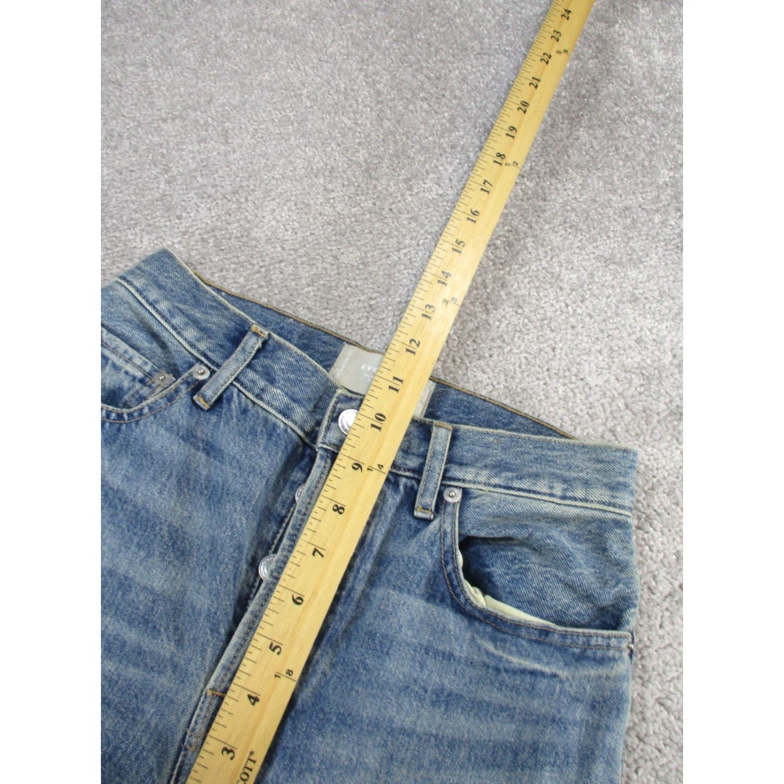 Everlane VINTAGE Everlane Womens Jeans Ankle 23 Light Wash 90s Denim Pants Blue Slim Fit Size 40" / US 18 - 6 Thumbnail