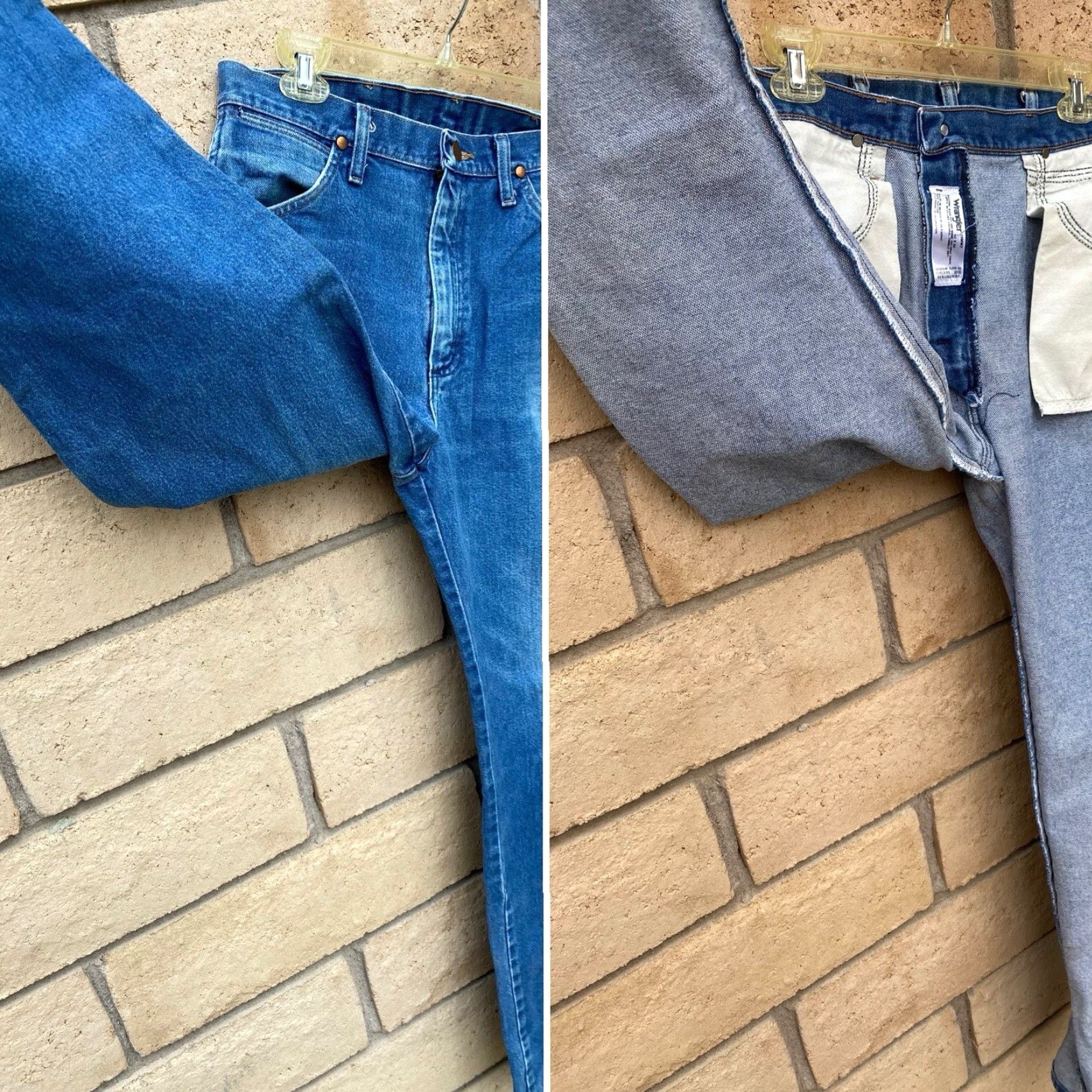 Wrangler Wrangler Jeans 13MWZ Cotton Size 32 x 34 Inseam 33 Blue Cowboy 5-Pocket Denim Wrangler Men Regular Vintage Style See Pics Size US 32 / EU 48 - 5 Thumbnail