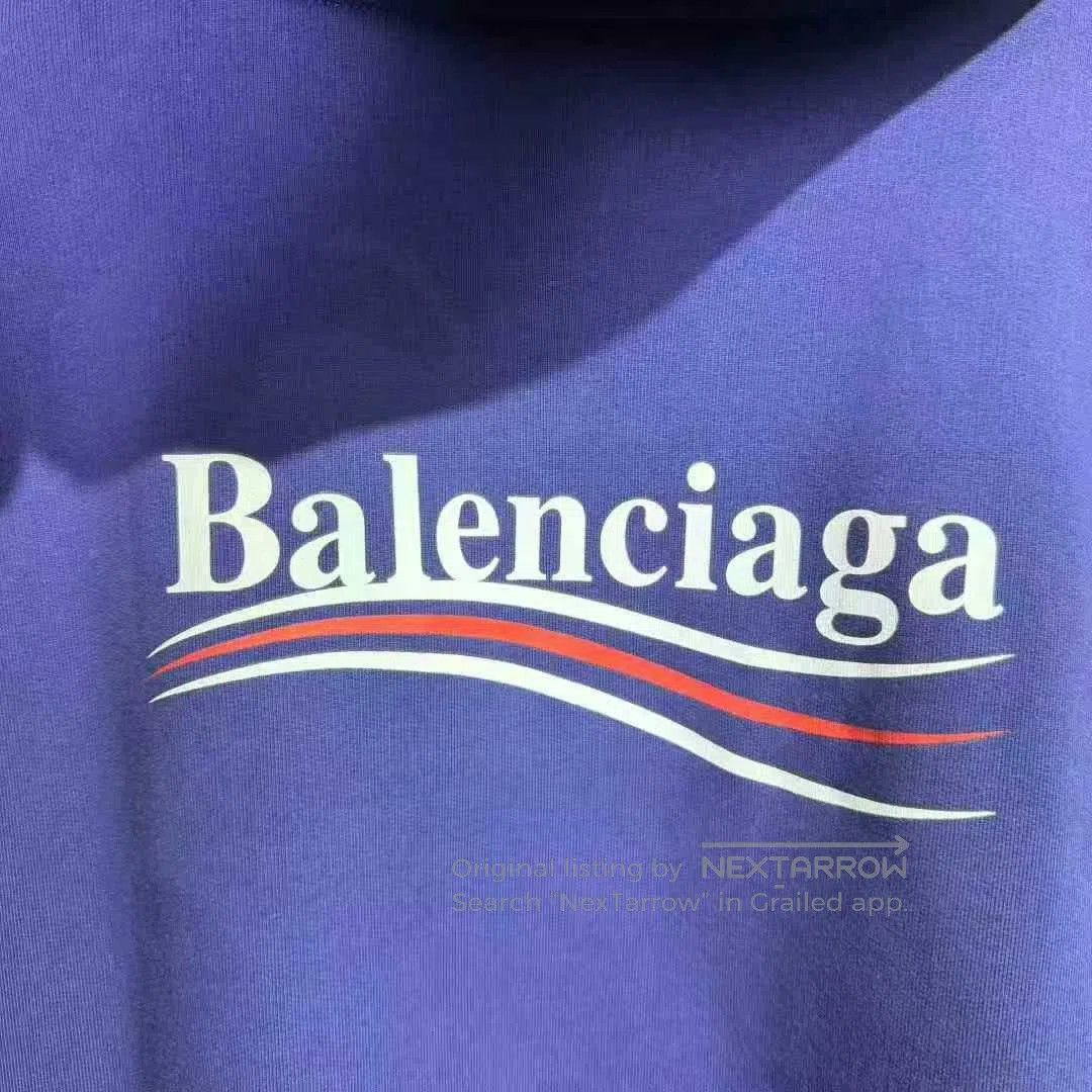 Balenciaga balenciaga dark blue hoodie with logo. Size US S / EU 44-46 / 1 - 3 Thumbnail