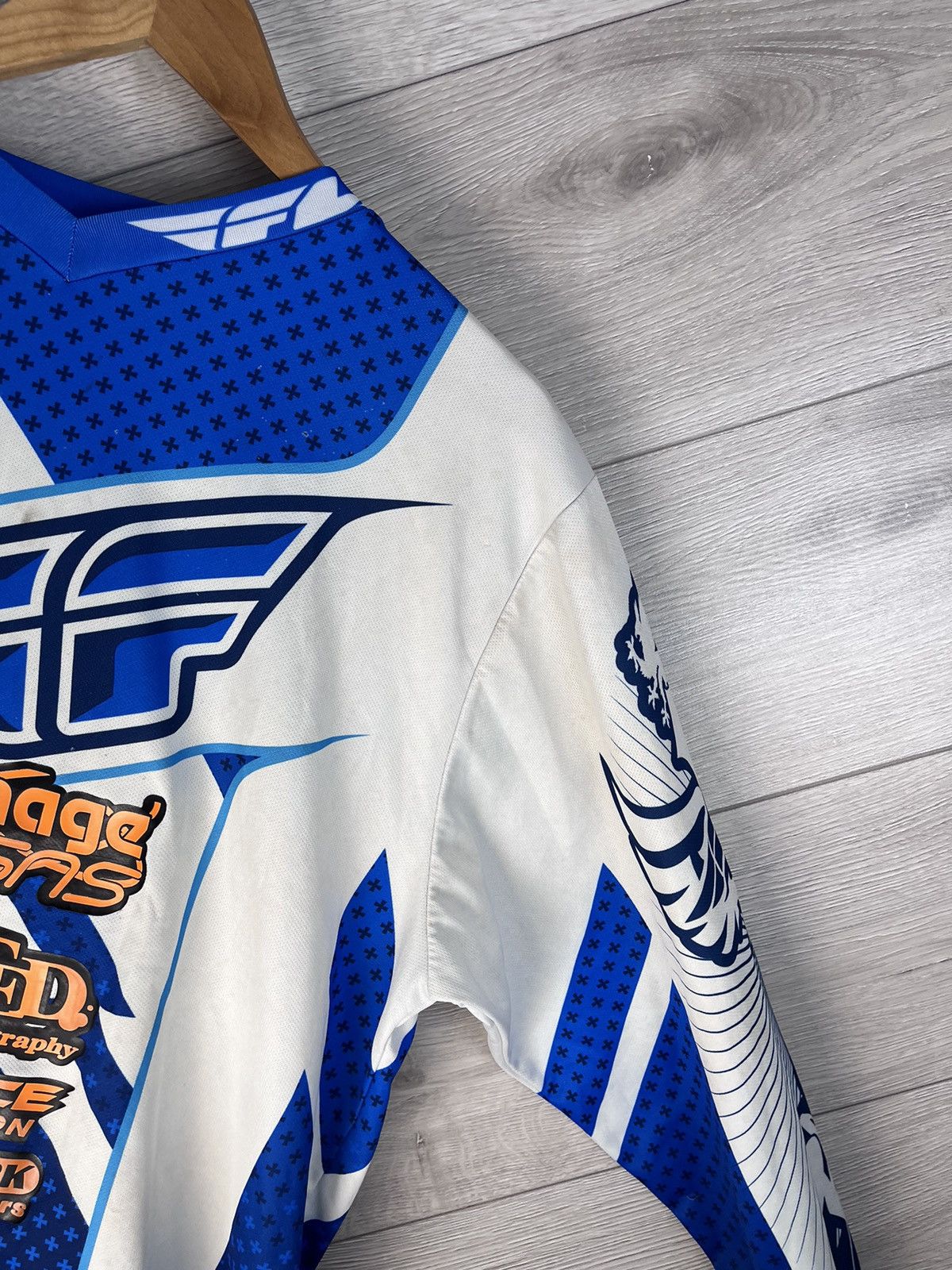 Other Racer motorcycle racing Moto T-shirt jersey size L Parky #46 Size US L / EU 52-54 / 3 - 7 Thumbnail