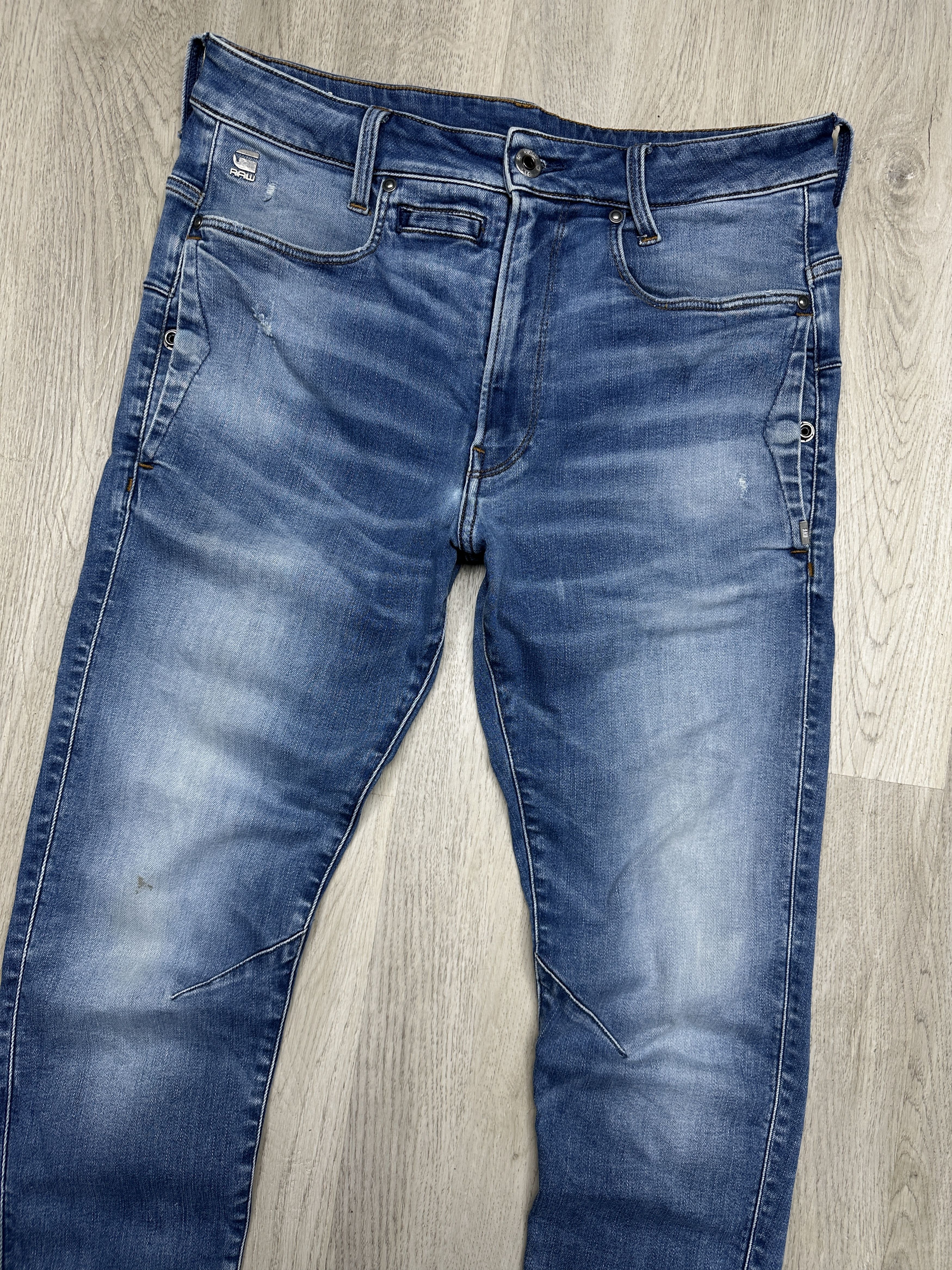 G-Star G Star Raw Mens D-Staq 3D Slim Denim Pants Jeans Size US 32 / EU 48 - 2 Thumbnail