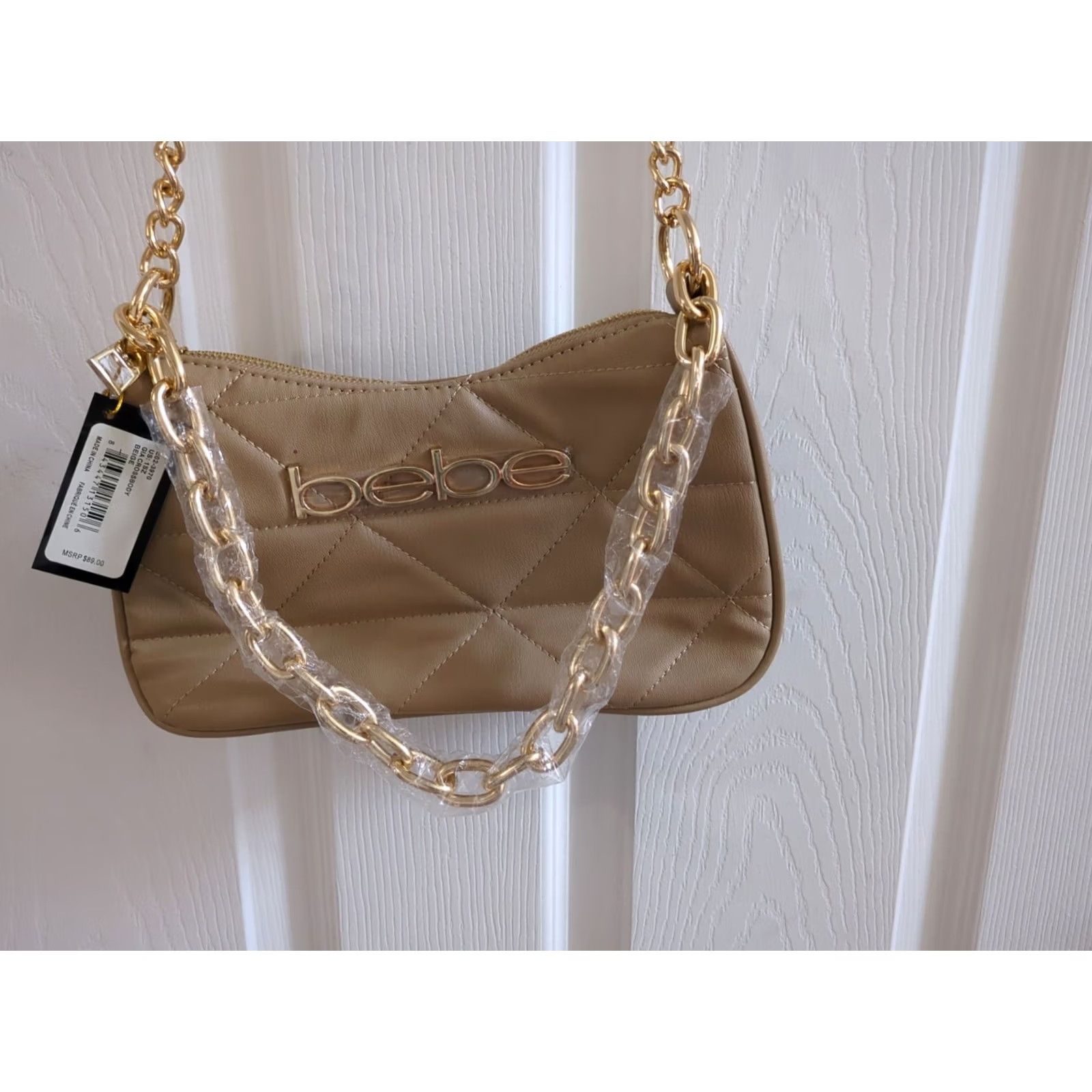 Bebe bebe Crossbody Handbag NWT Beige Brown Multi One Size Women NWT 89 SPF? Size ONE SIZE - 3 Thumbnail