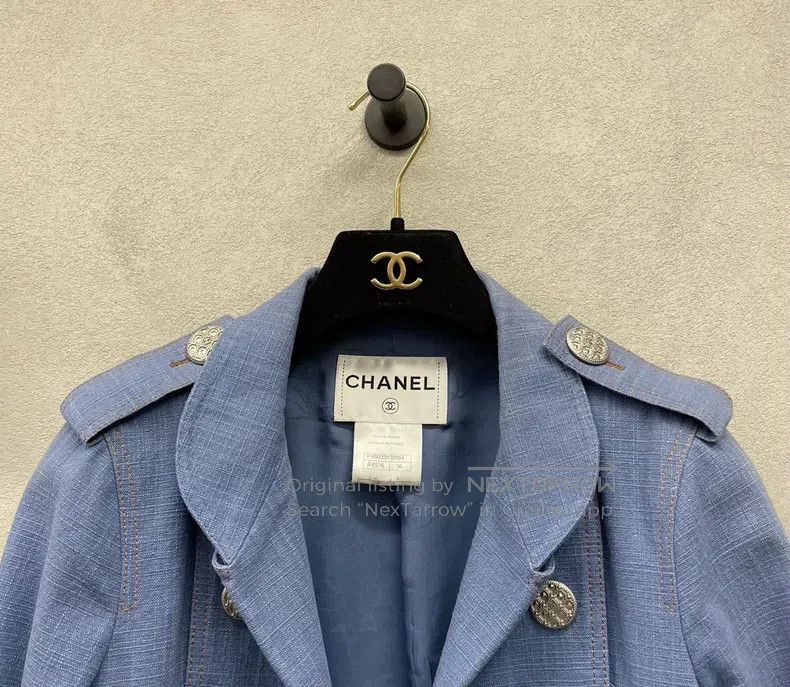 Chanel Chanel Blue epaulette lapel double-breasted jacket Size XS / US 0-2 / IT 36-38 - 4 Thumbnail