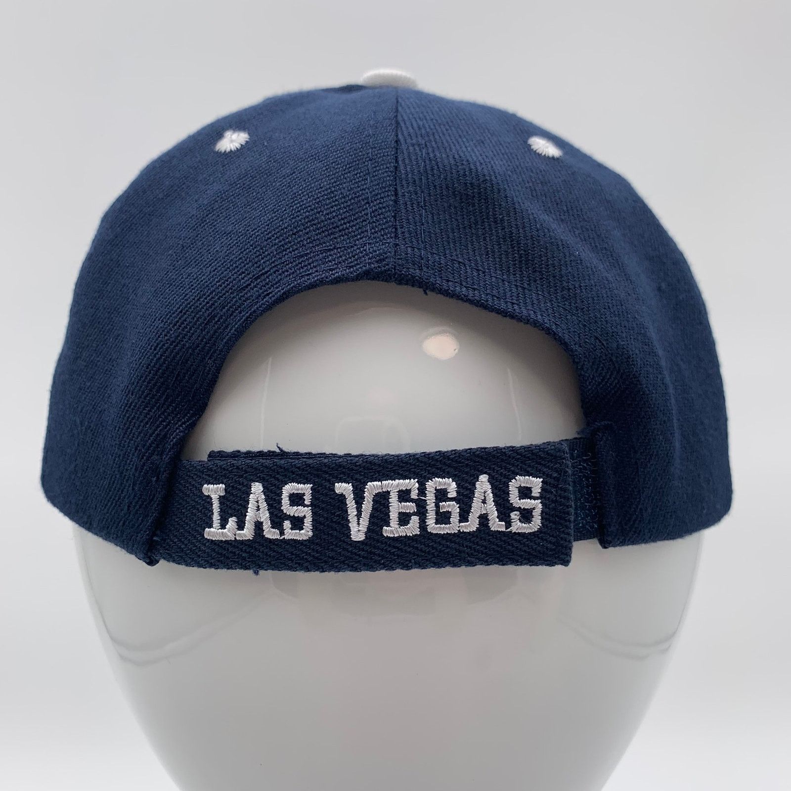 Other Las Vegas Adjustable Cap Blue Silver Hook and Loop Closure Size ONE SIZE - 3 Thumbnail