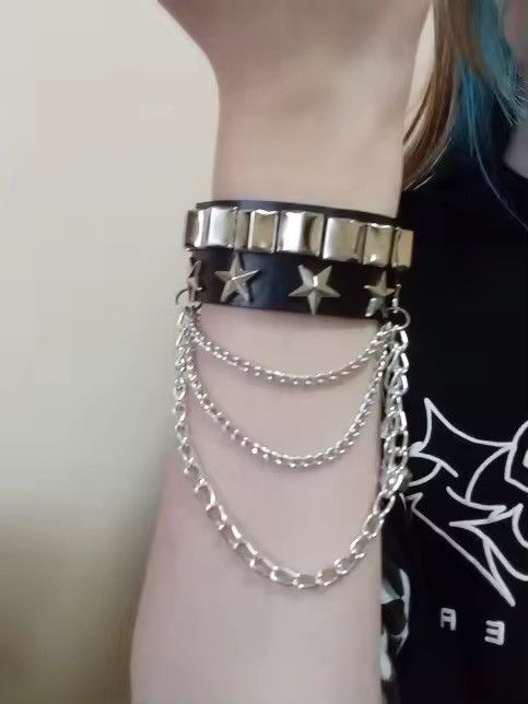 Jewelry Rock Punk Star Bracelet Size ONE SIZE - 3 Thumbnail