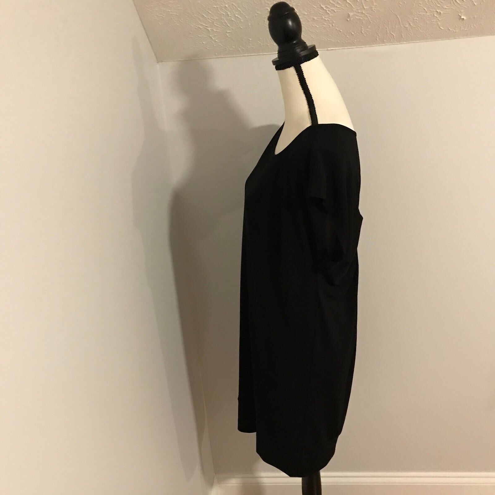 Alice + Olivia Alice + Olivia Black Keyhole Back Tunic Dress - Size Large Size L / US 10 / IT 46 - 3 Thumbnail