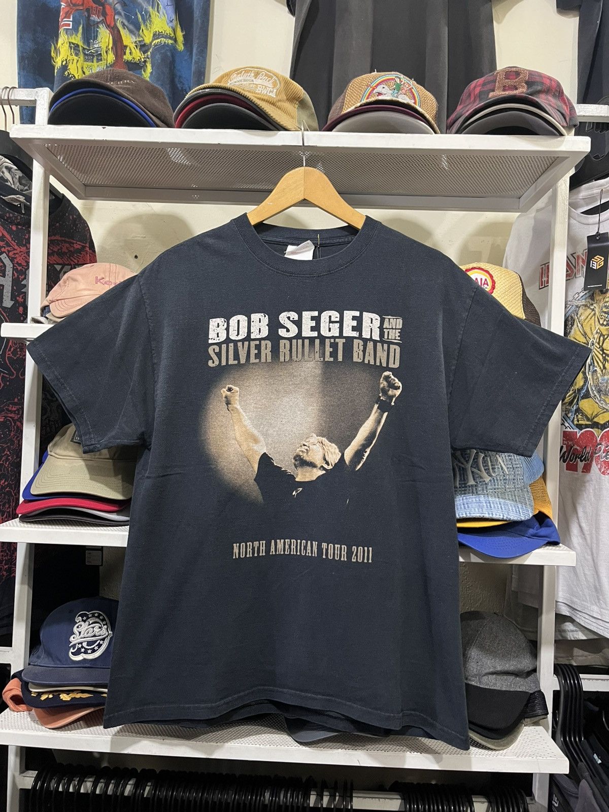 Vintage Bob Seger North American Tour Shirt 2011 Size US L / EU 52-54 / 3 - 1 Thumbnail
