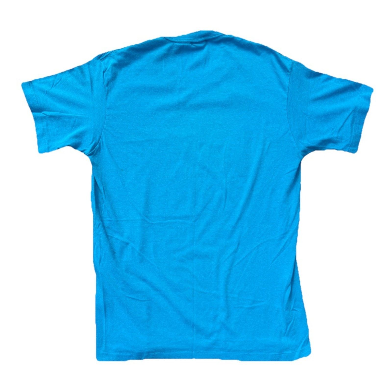 Nike Vintage 80s Nike Swoosh Logo T-Shirt Blue Yellow Made in USA Size US L / EU 52-54 / 3 - 4 Thumbnail