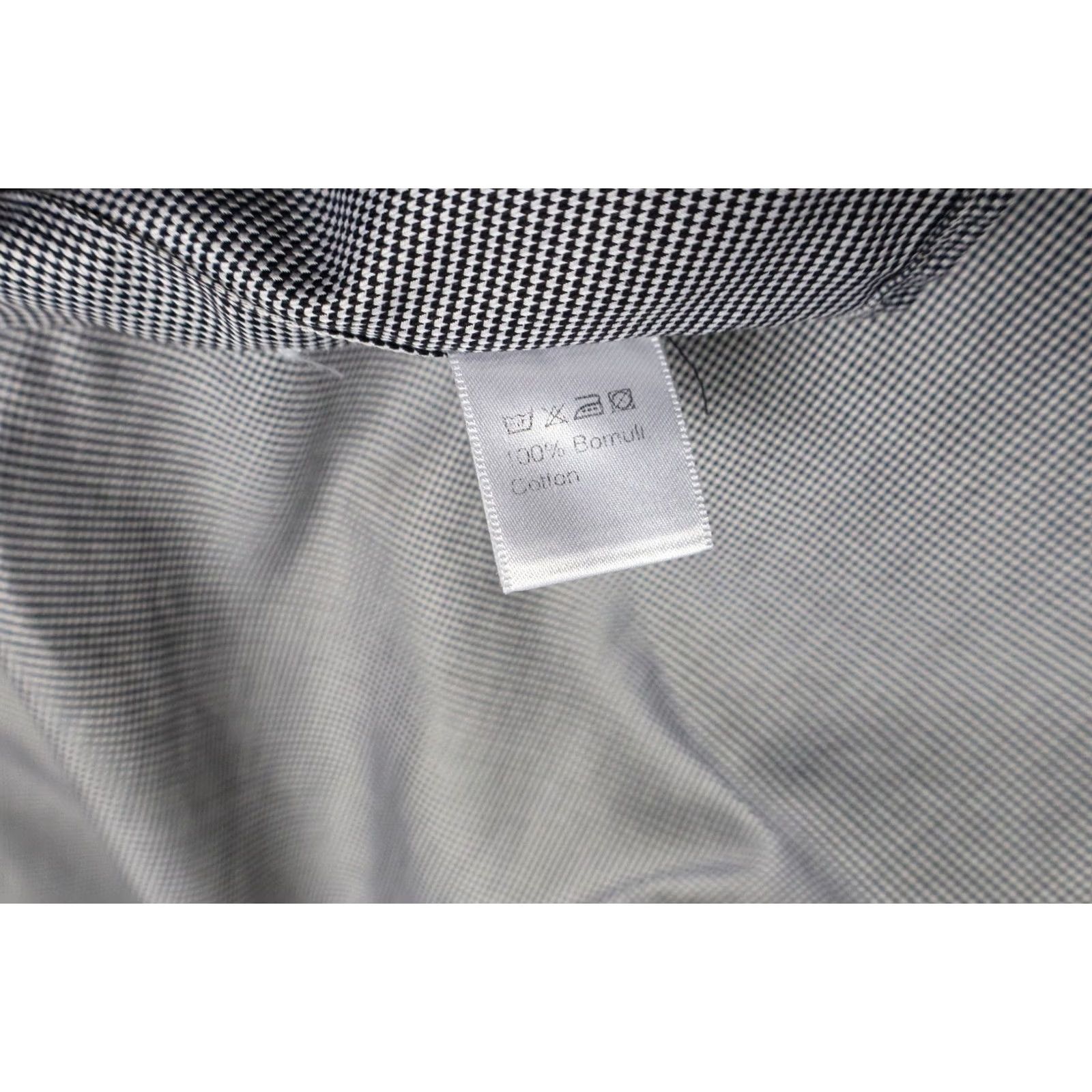 Vintage STENSTROMS Slimline Shirt Men's 40 Grey Spread Patterned Button Up Size US L / EU 52-54 / 3 - 7 Thumbnail
