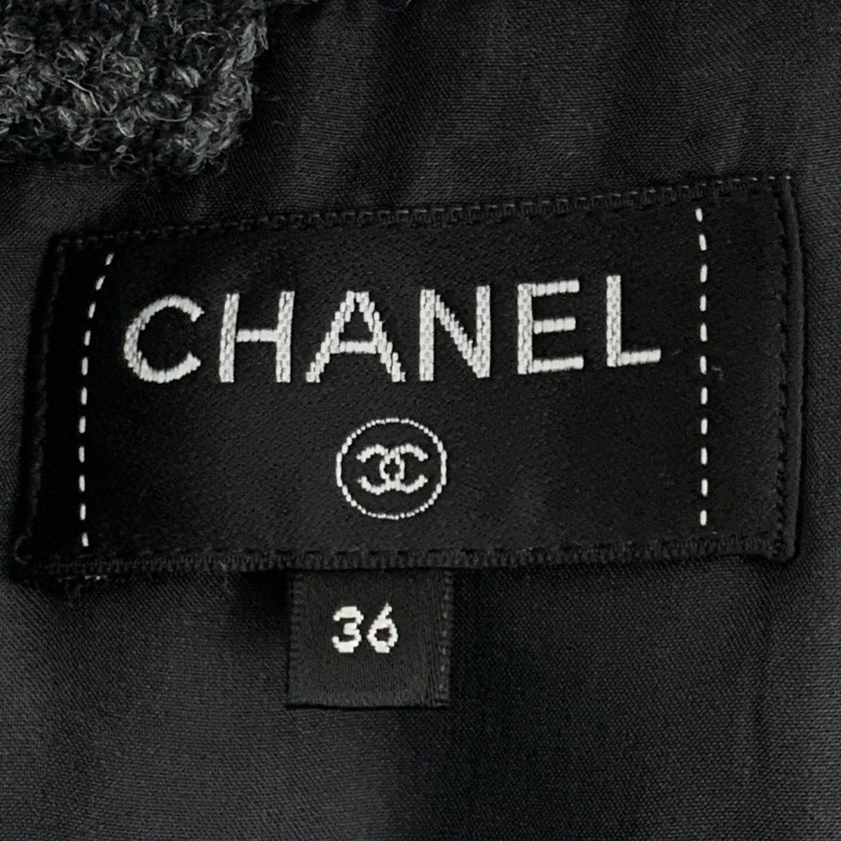 Chanel Chanel Color-blocked Houndstooth Wool Midi Skirt K26WX Size 25" / US 0 / IT 36 - 6 Thumbnail