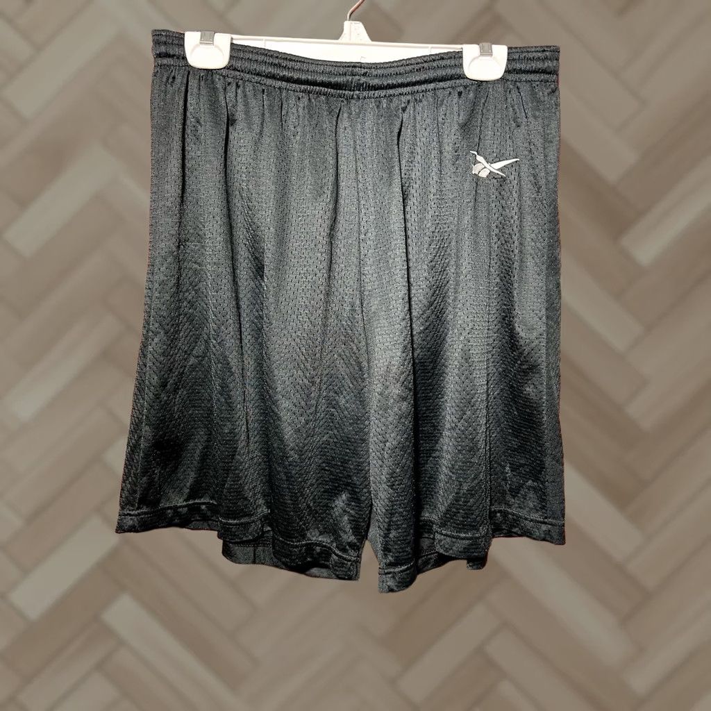 Reebok VINTAGE Reebok Nylon Soccer Athletic Shorts Black XL USA 90s Basketball Track Mens Size US 36 / EU 52 - 1 Thumbnail