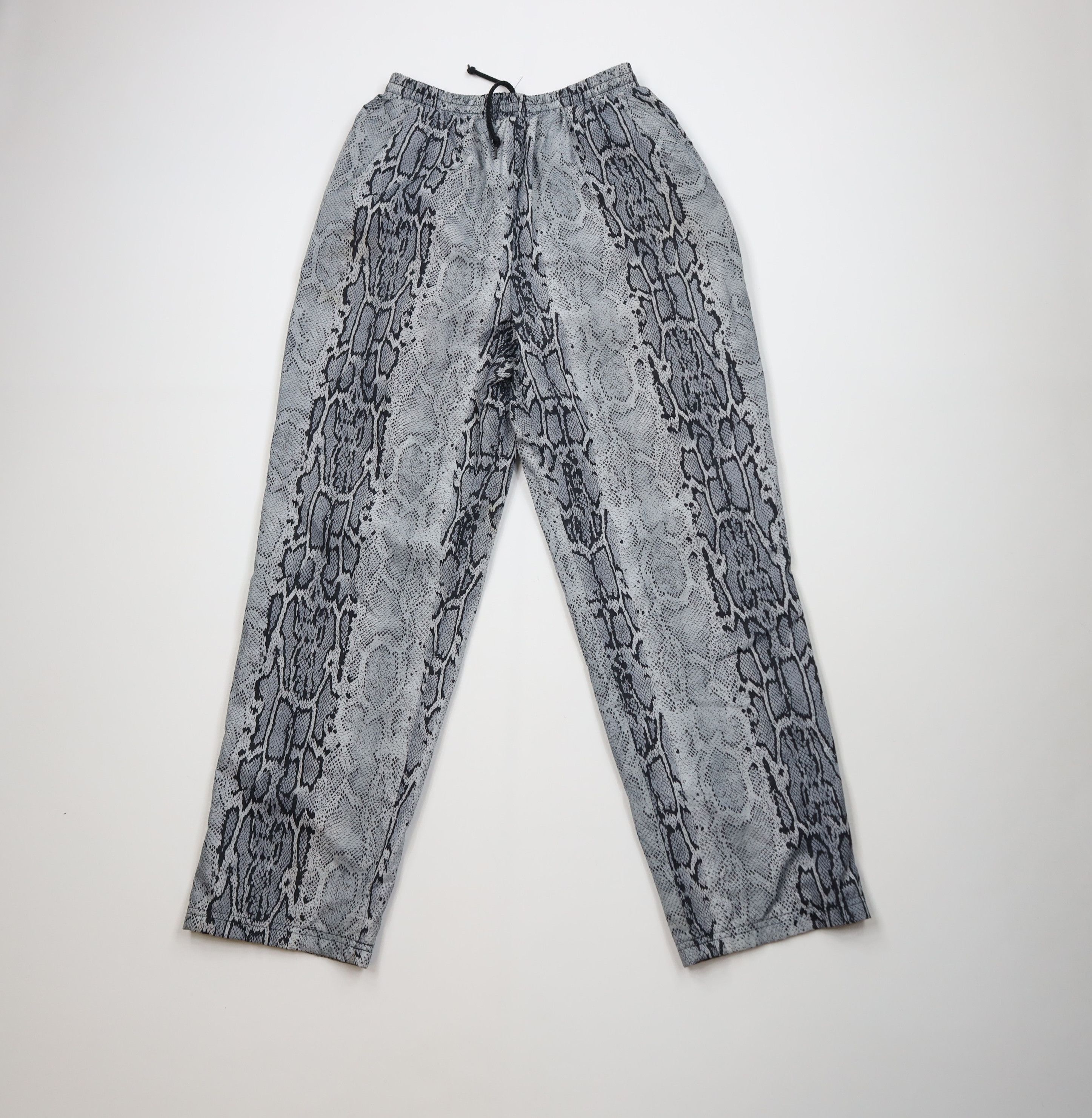 Vintage Vintage 90s Streetwear Snakeskin Windbreaker Pants Polyester Size 26" / US 2 / IT 38 - 1 Thumbnail