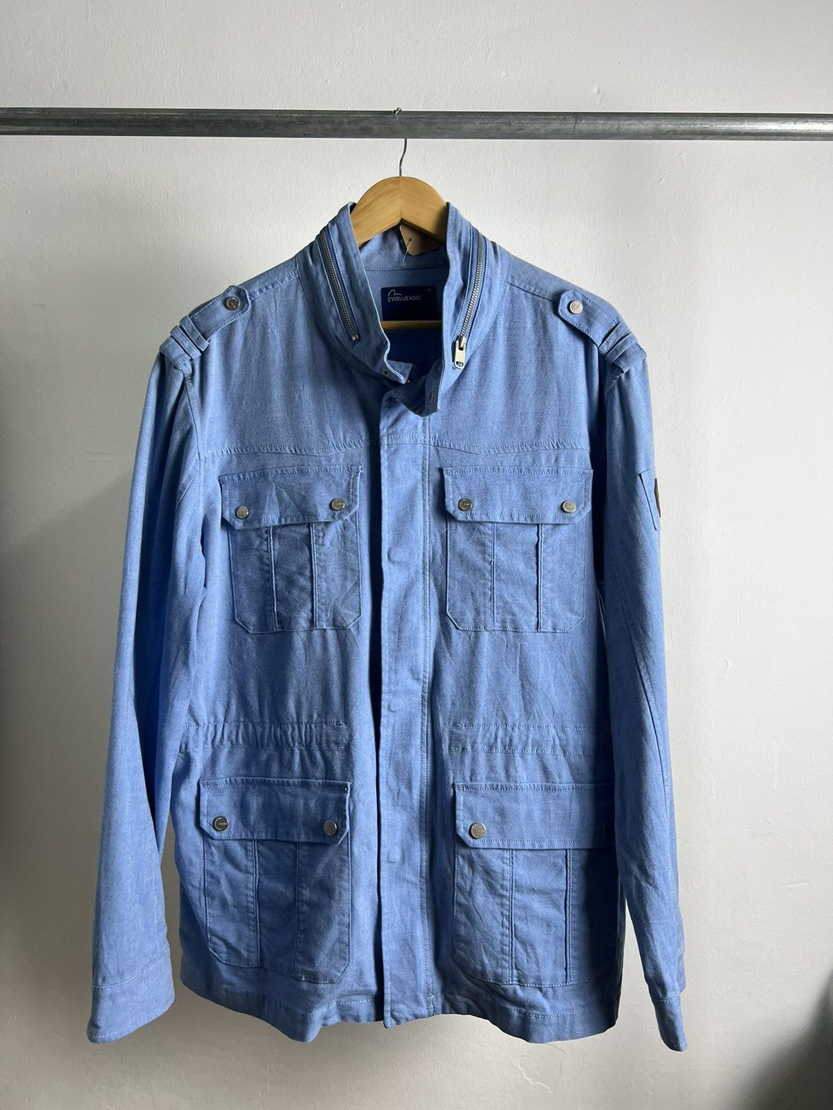 Evisu × Japanese Brand 2000s Evisu Jeans 'Unlimited Jeans Acolistic' Jackets Size US XL / EU 56 / 4 - 5 Thumbnail