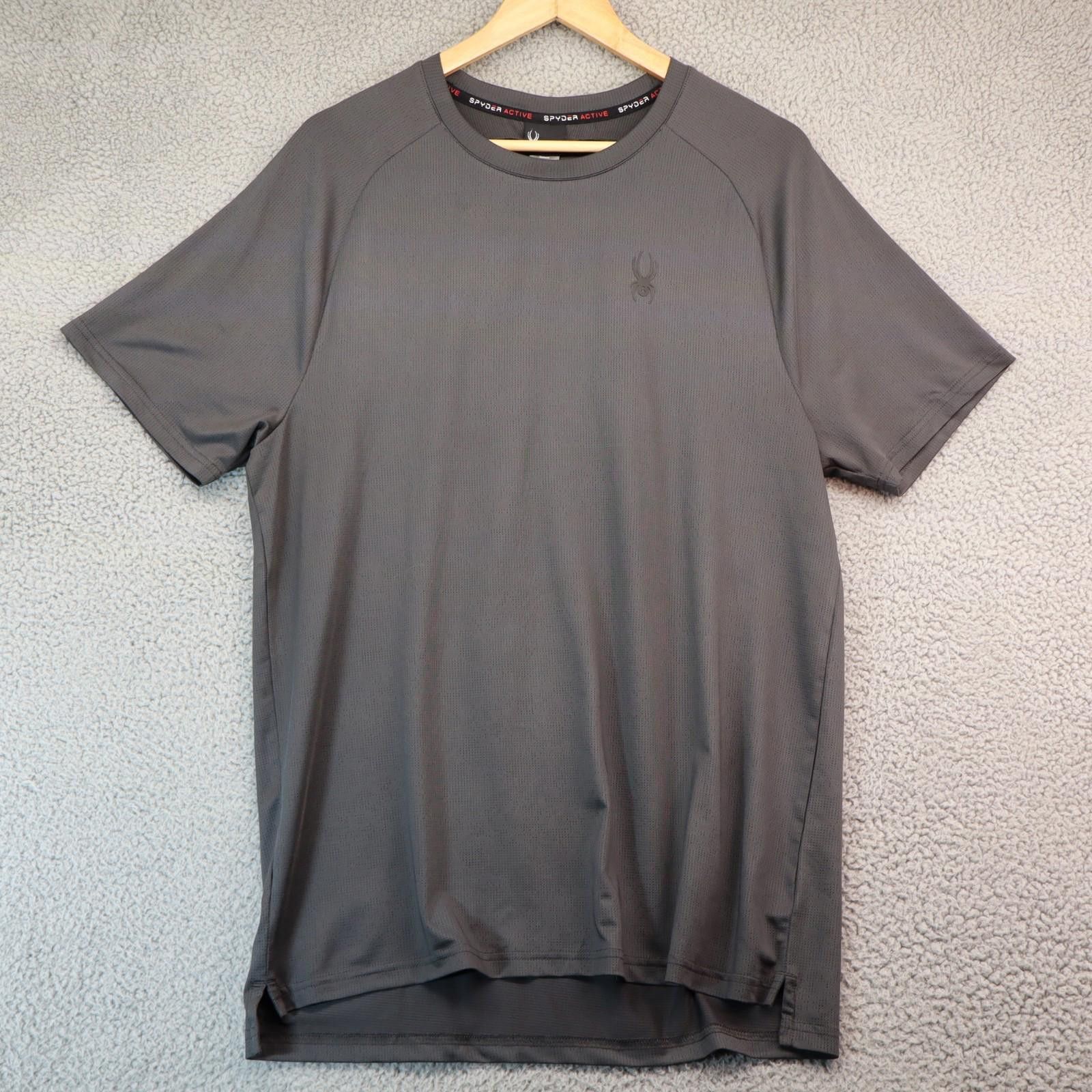 Spyder Spyder Active T-Shirt Men Large Black Crew Neck Performance Size US L / EU 52-54 / 3 - 1 Thumbnail