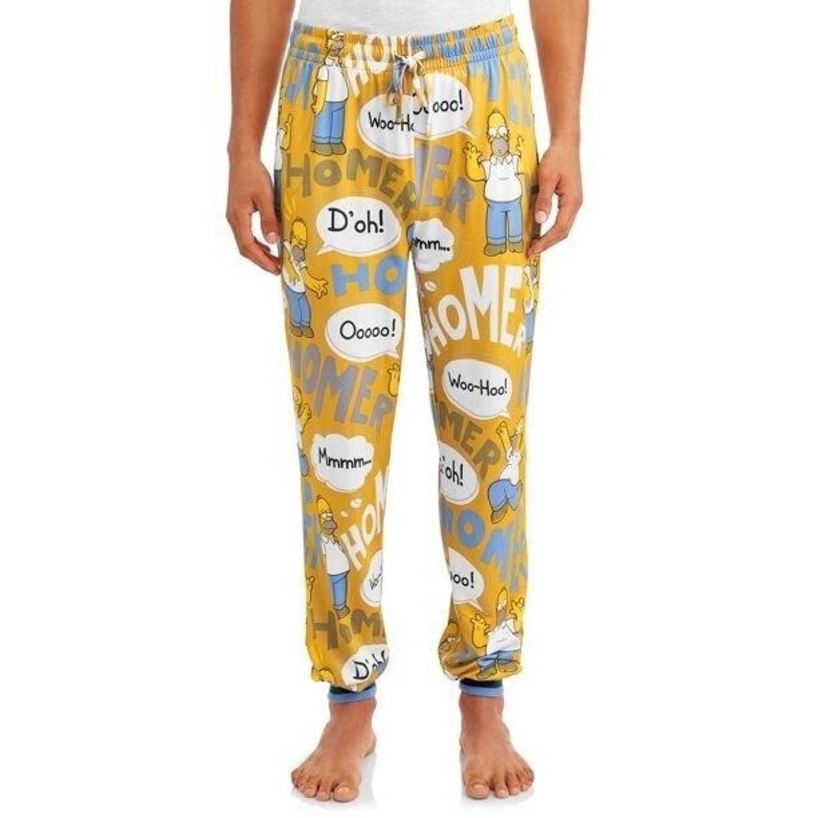 The Simpsons The Simpsons Jogger Pajama Sleep Pants Yellow Soft Mens M Size US 32 / EU 48 - 5 Thumbnail