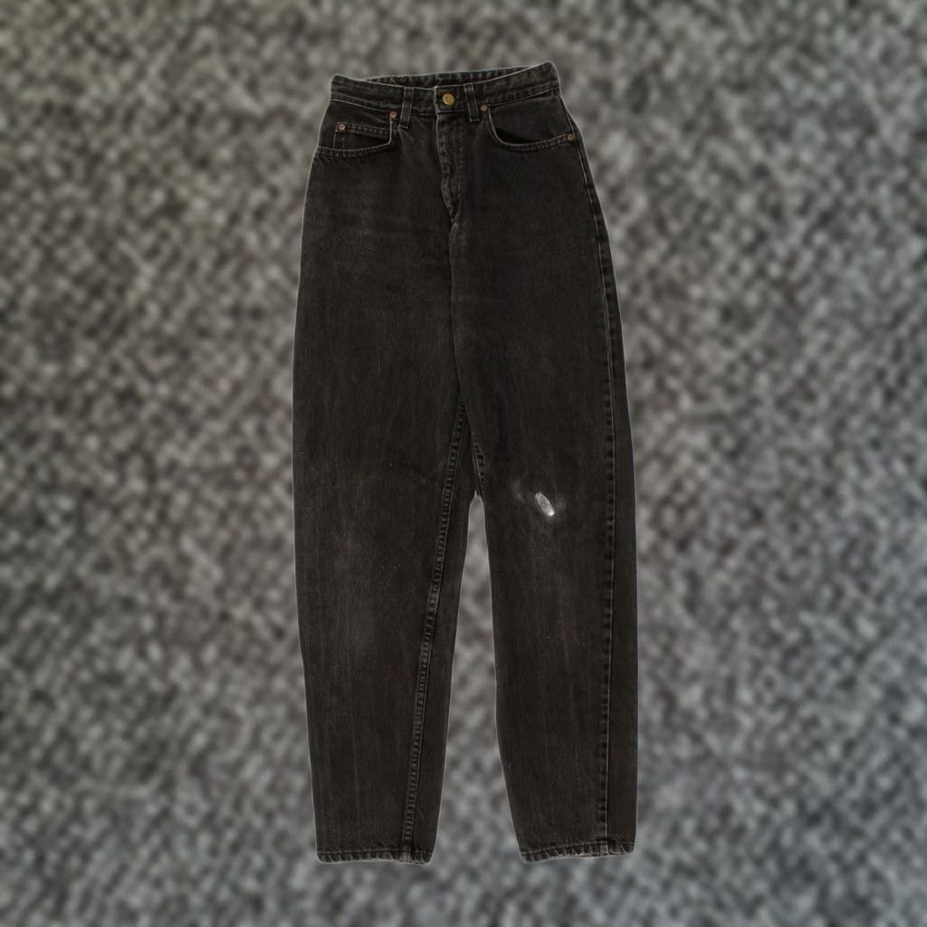 Lee LEE Womens Slim Jeans Black Cotton W24 L33 Size 42" / US 20 - 1 Thumbnail