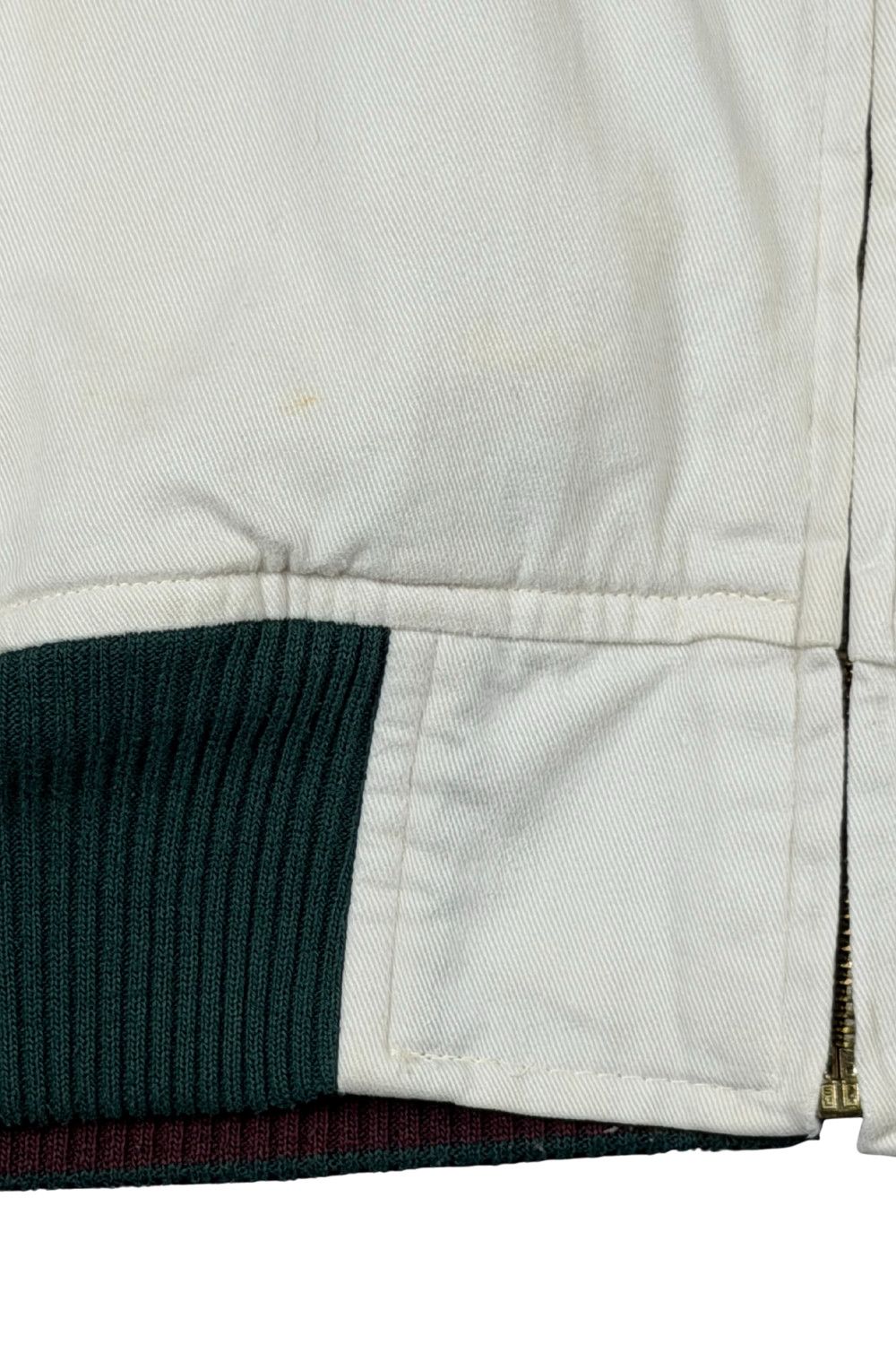 Polo Ralph Lauren 90s Polo Ralph Lauren HK Made Cream Varsity Blouson Jacket Size US M / EU 48-50 / 2 - 10 Thumbnail