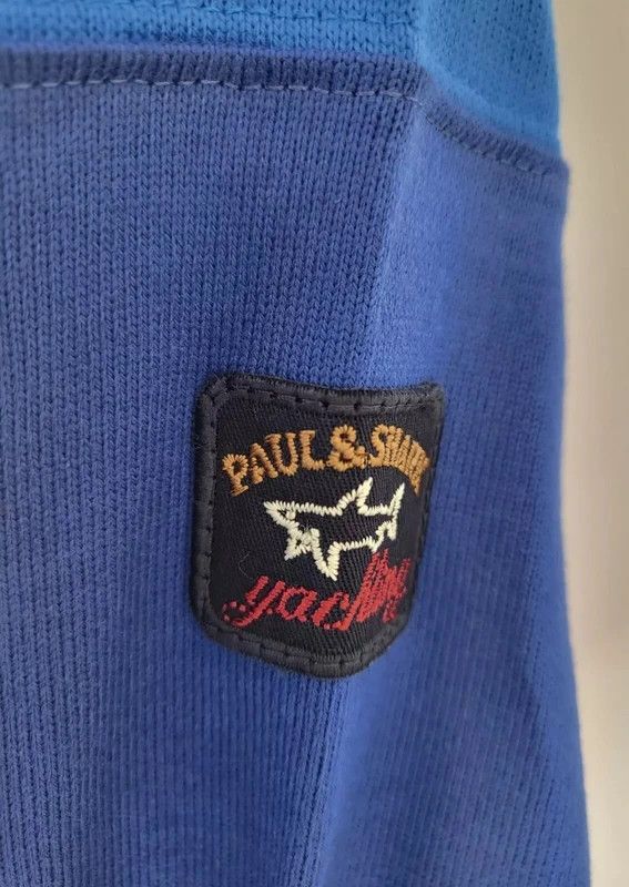 Paul & Shark RRP320€ PAUL&SHARK sz L Polo Yachting Long Sleeves Striped Size US L / EU 52-54 / 3 - 7 Thumbnail