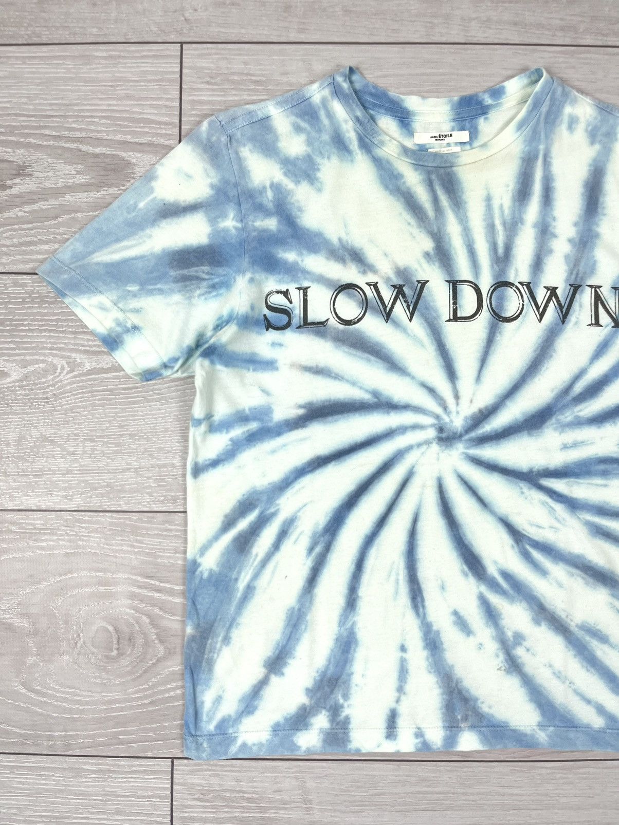 Isabel Marant Etoile Isabel Marant Etoile Zewel Tie Dye Slow Down T Shirt Size XS / US 0-2 / IT 36-38 - 3 Thumbnail